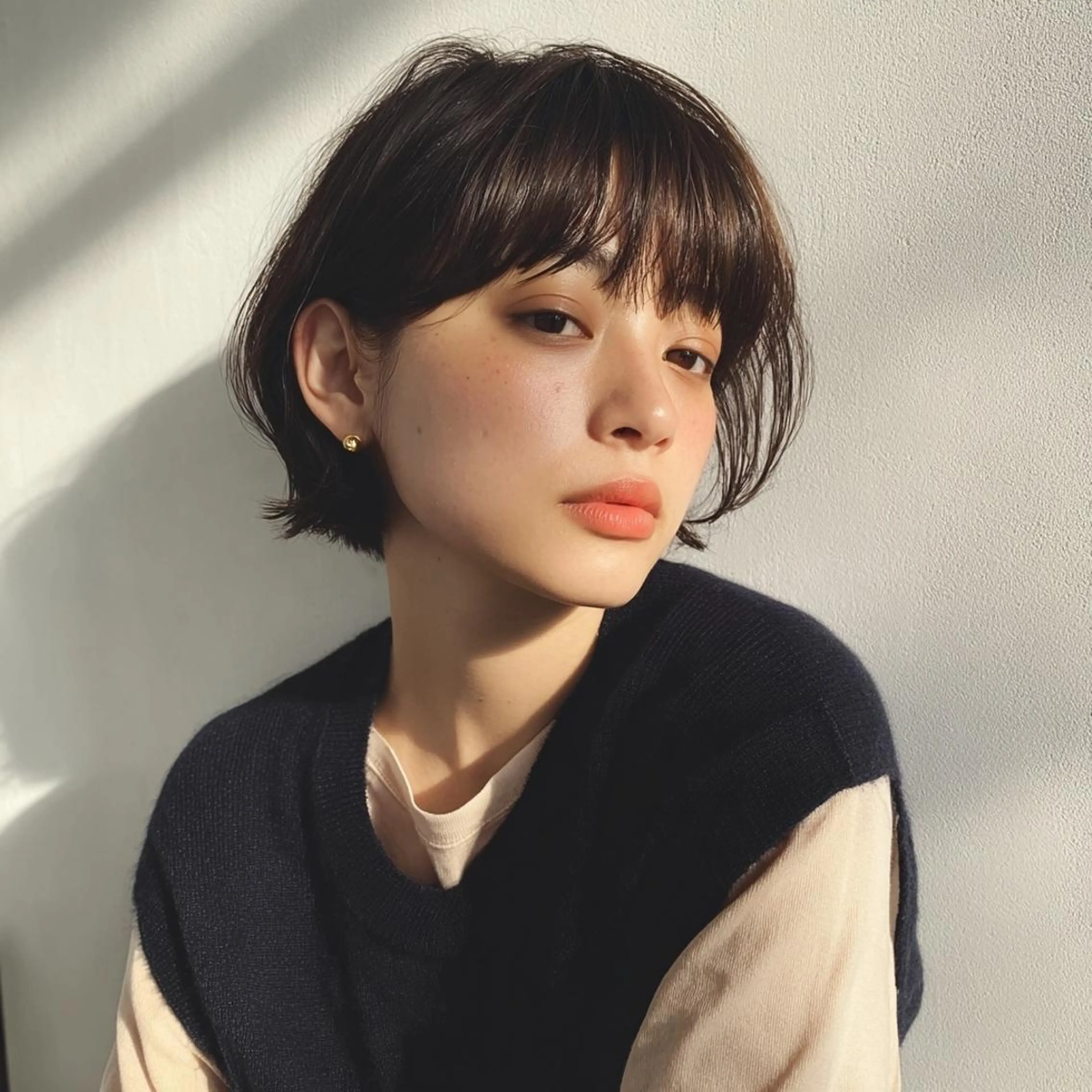 ミディアム メンズカットモデル 今川茉綾のヘアスタイル