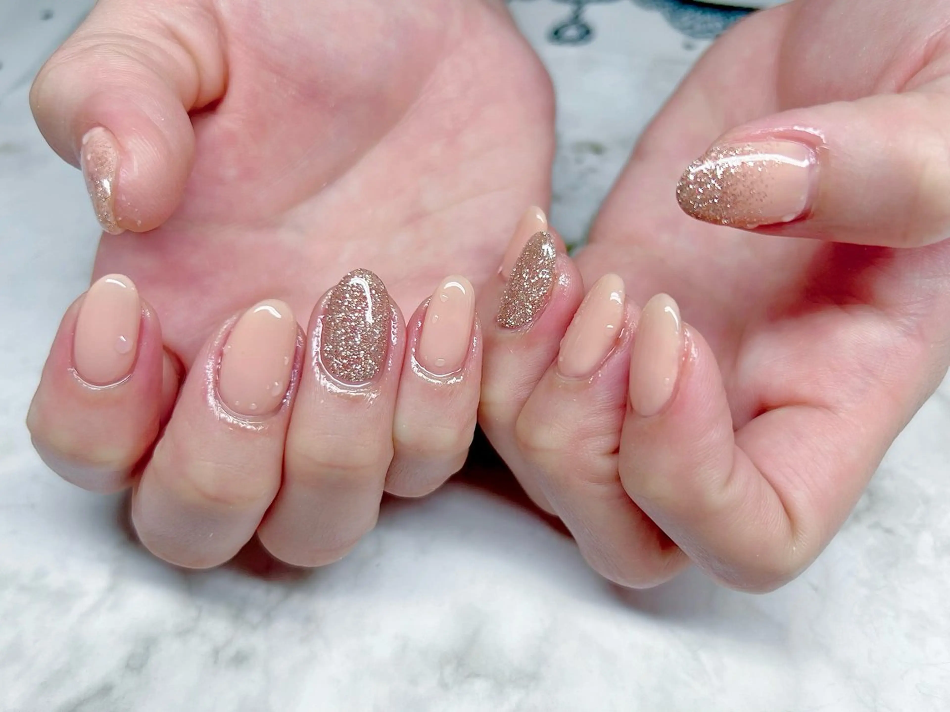 ネイル シンプルネイル ハンドネイル NailSalon MAHINAのネイルデザイン