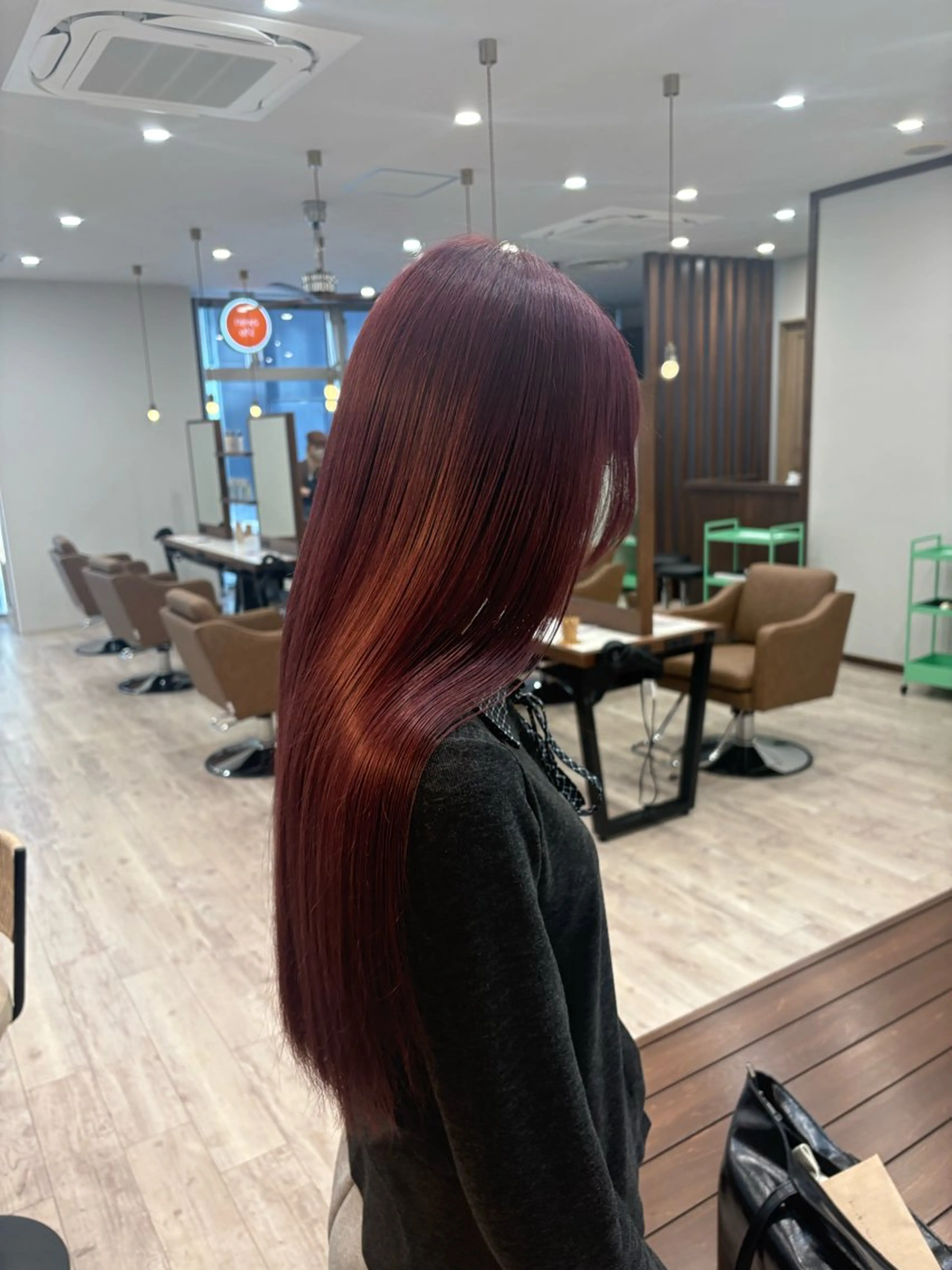 カラー カット ヘアカラー トリートメント まろみ暖色×ボブ ×chia🕯のヘアスタイル