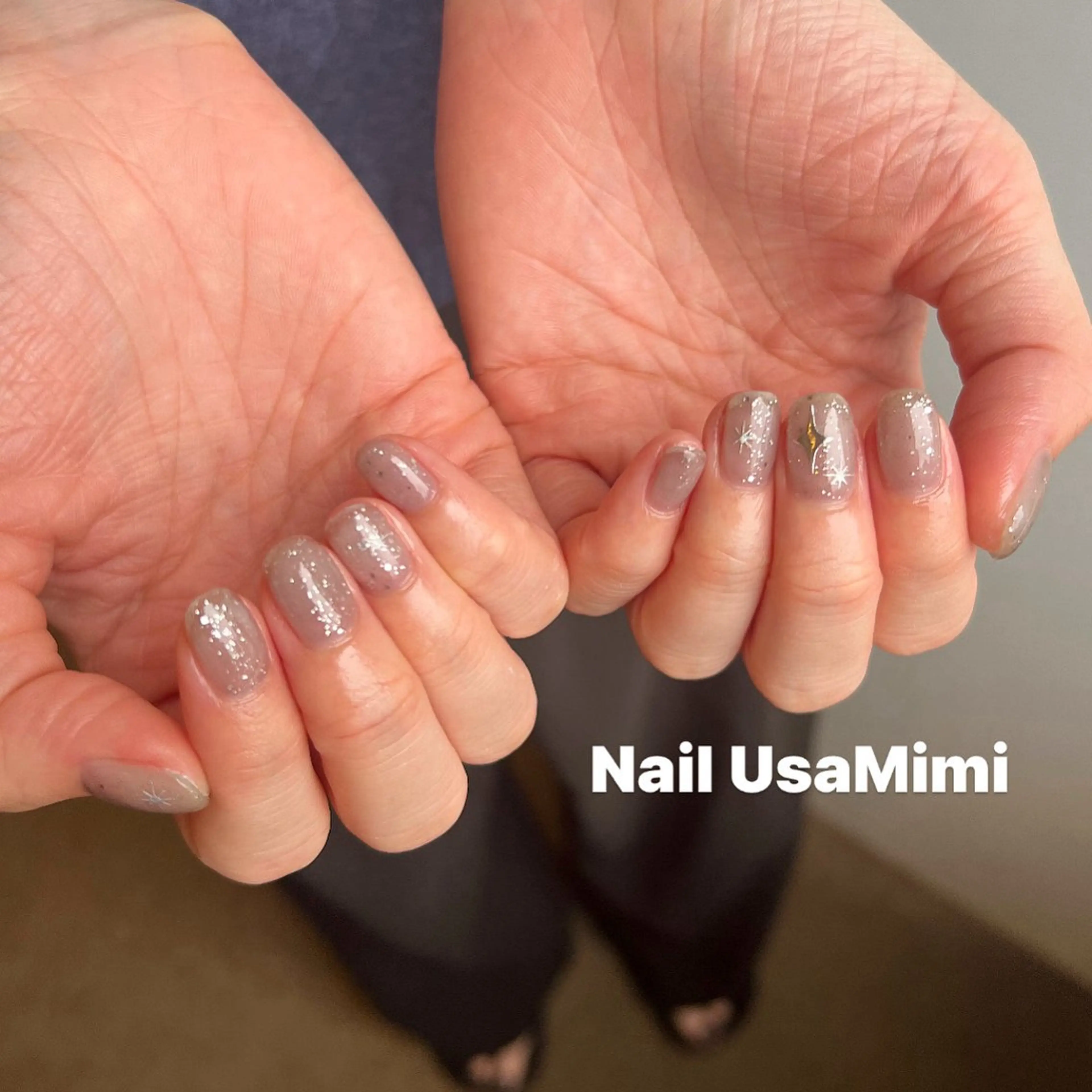 ネイル アートネイル オーロラネイル チークネイル フレンチネイル ジェルネイル 本町NailUsa Mimi RIKOのネイルデザイン