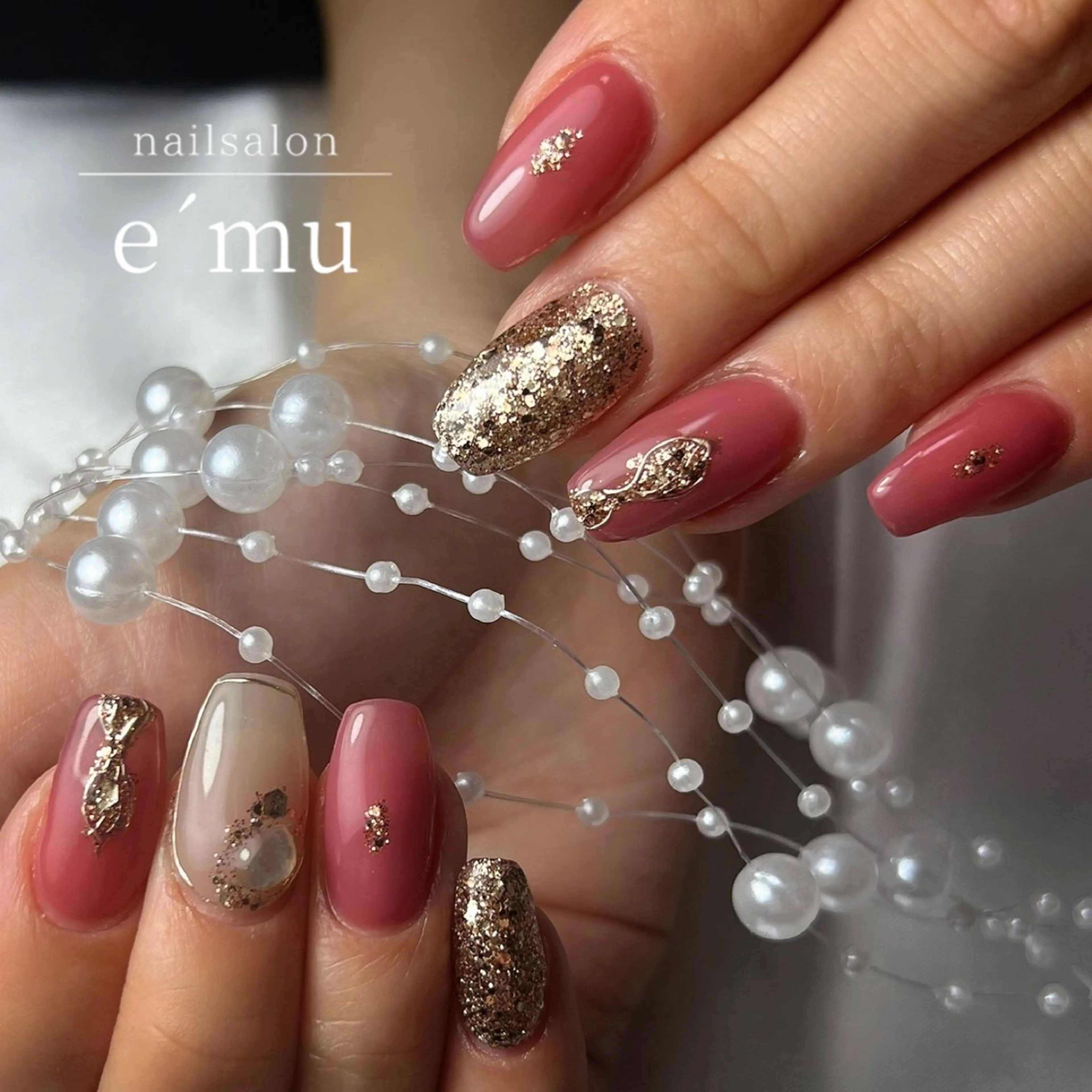 ネイル ニュアンスネイル 春ネイル ハンドネイル nailsalon e´muのネイルデザイン