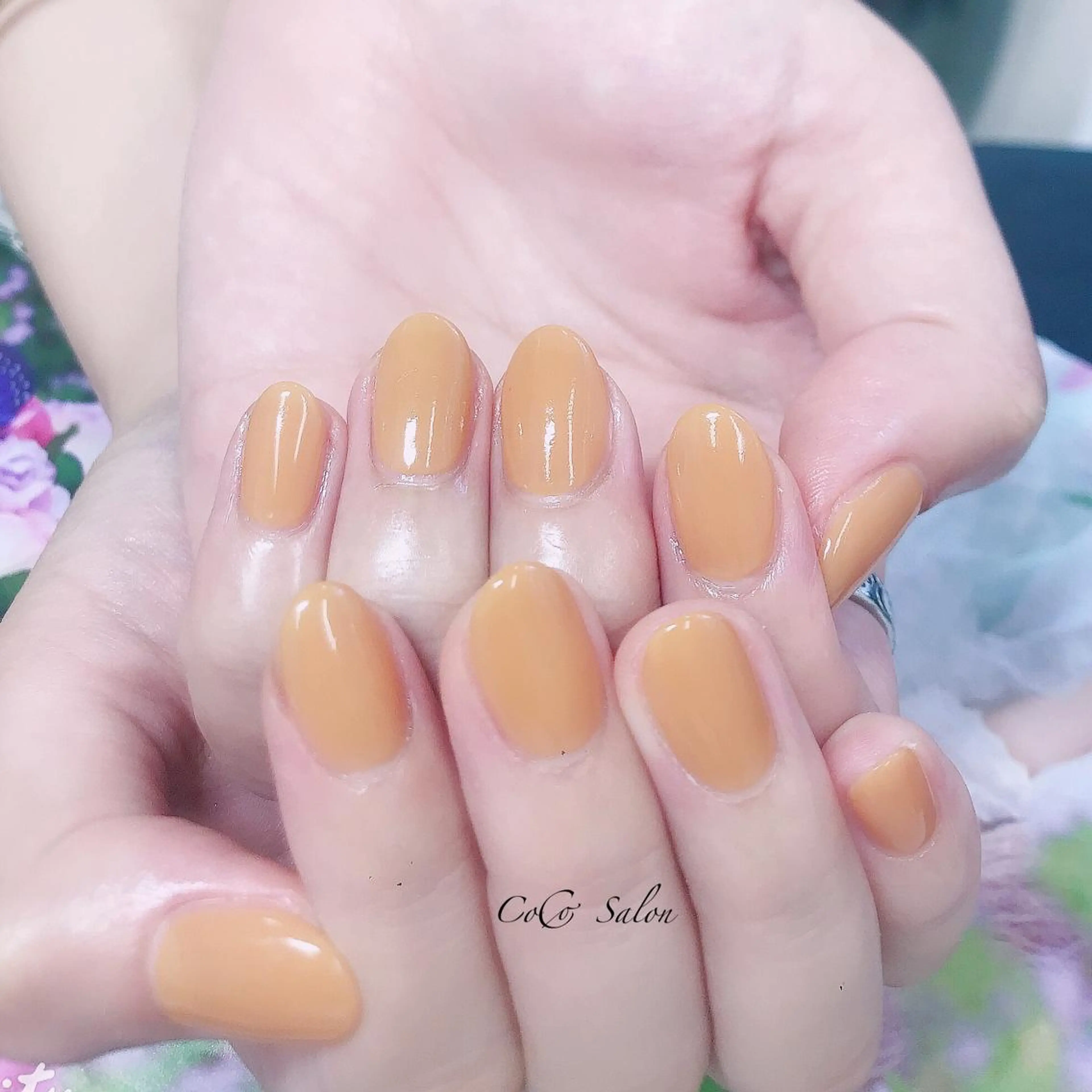 ネイル 長さ出し ジェルネイル ラメ(グリッター) オフィスネイル ワンカラーネイル CoCoSalon ネイル/まつ毛予約のネイルデザイン