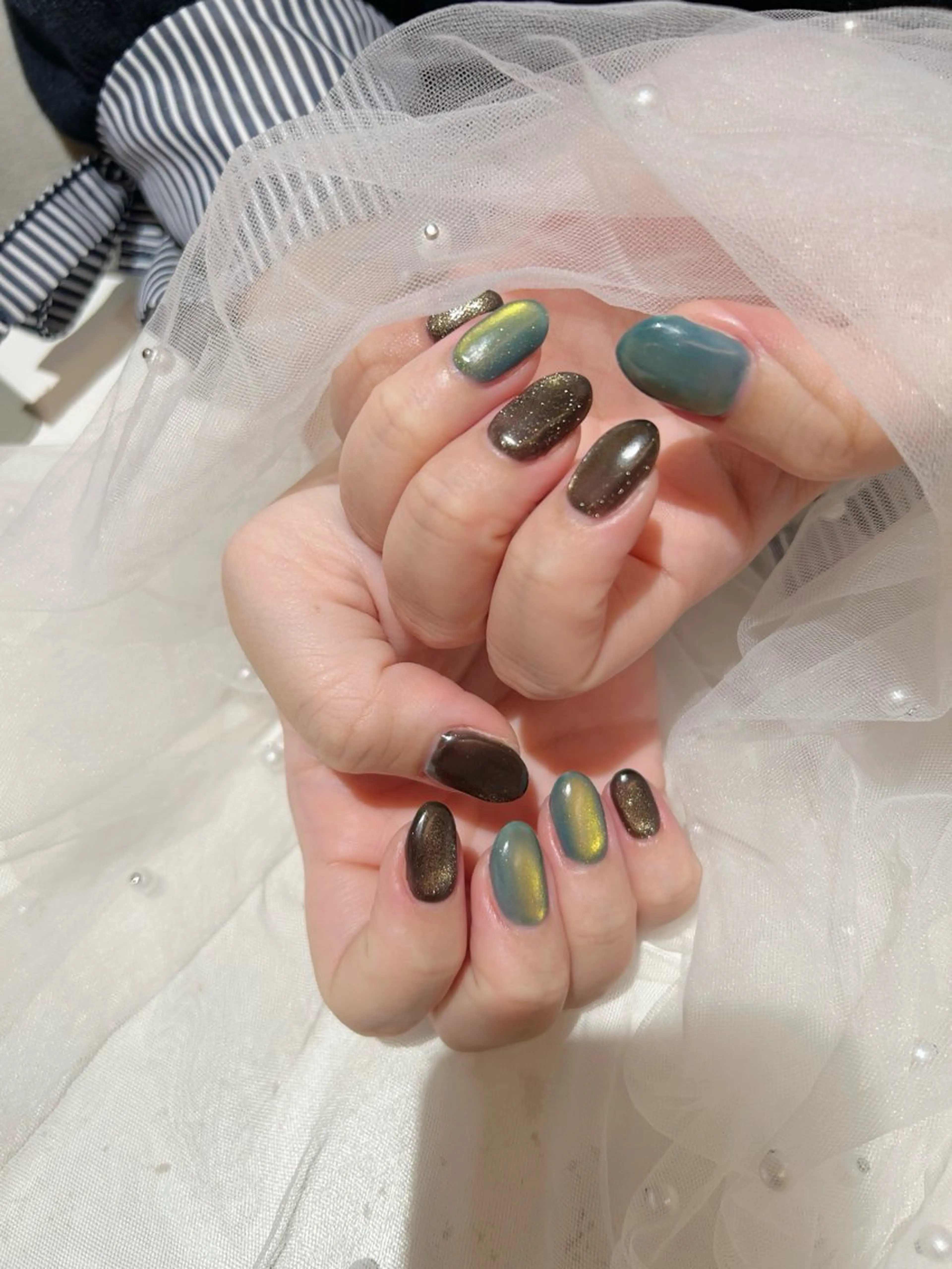 ネイル マグネットネイル ハンドネイル ハンドケア マグネット/心斎橋 LoLo.カレラのネイルデザイン