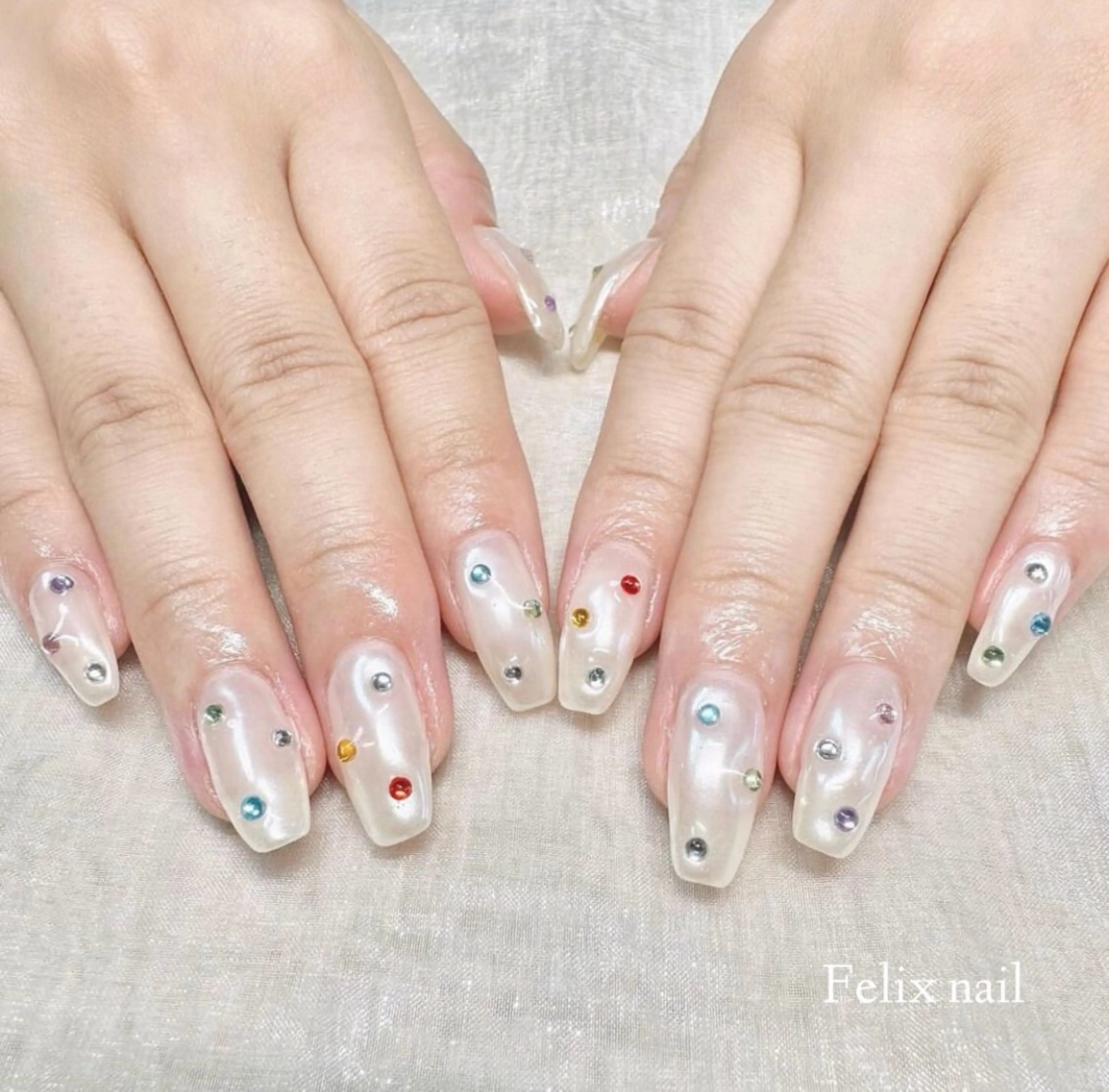 ネイル 持ち込み フェリックスネイル 大人綺麗/トレンドのネイルデザイン