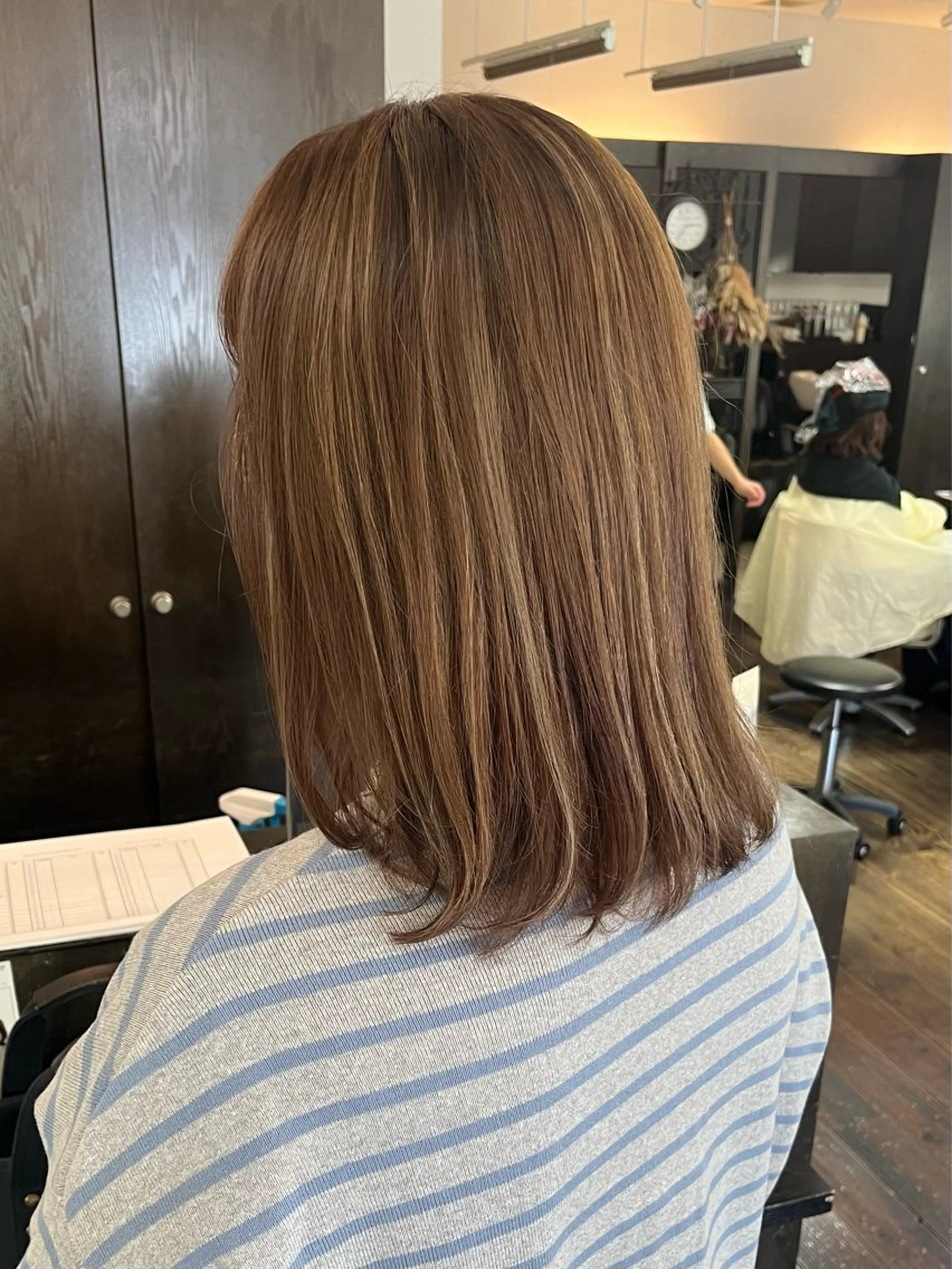 セミロング 近藤 優羽のヘアスタイル