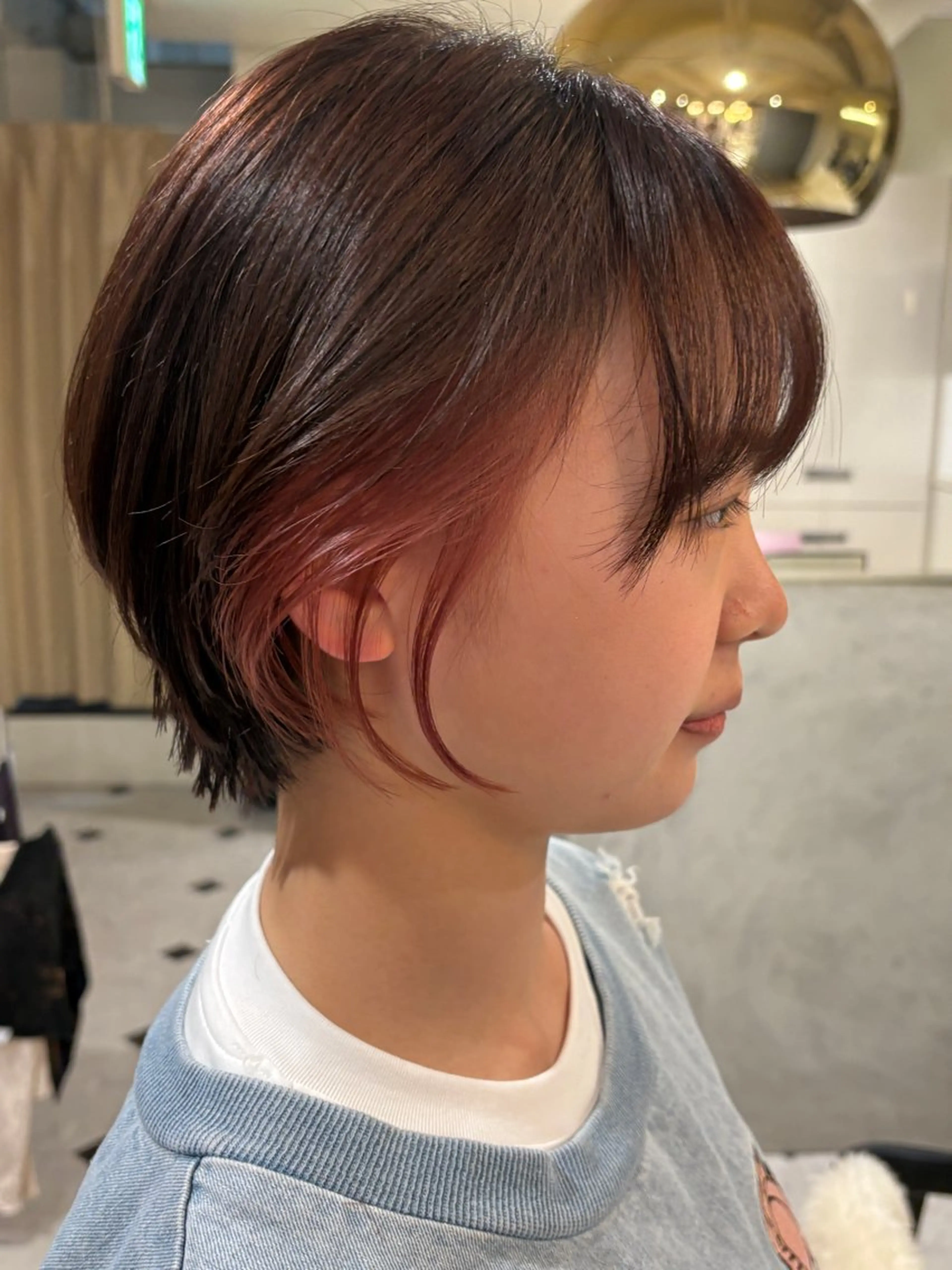 ショート カラー 🌟デザインカラー 久保悠那のヘアスタイル