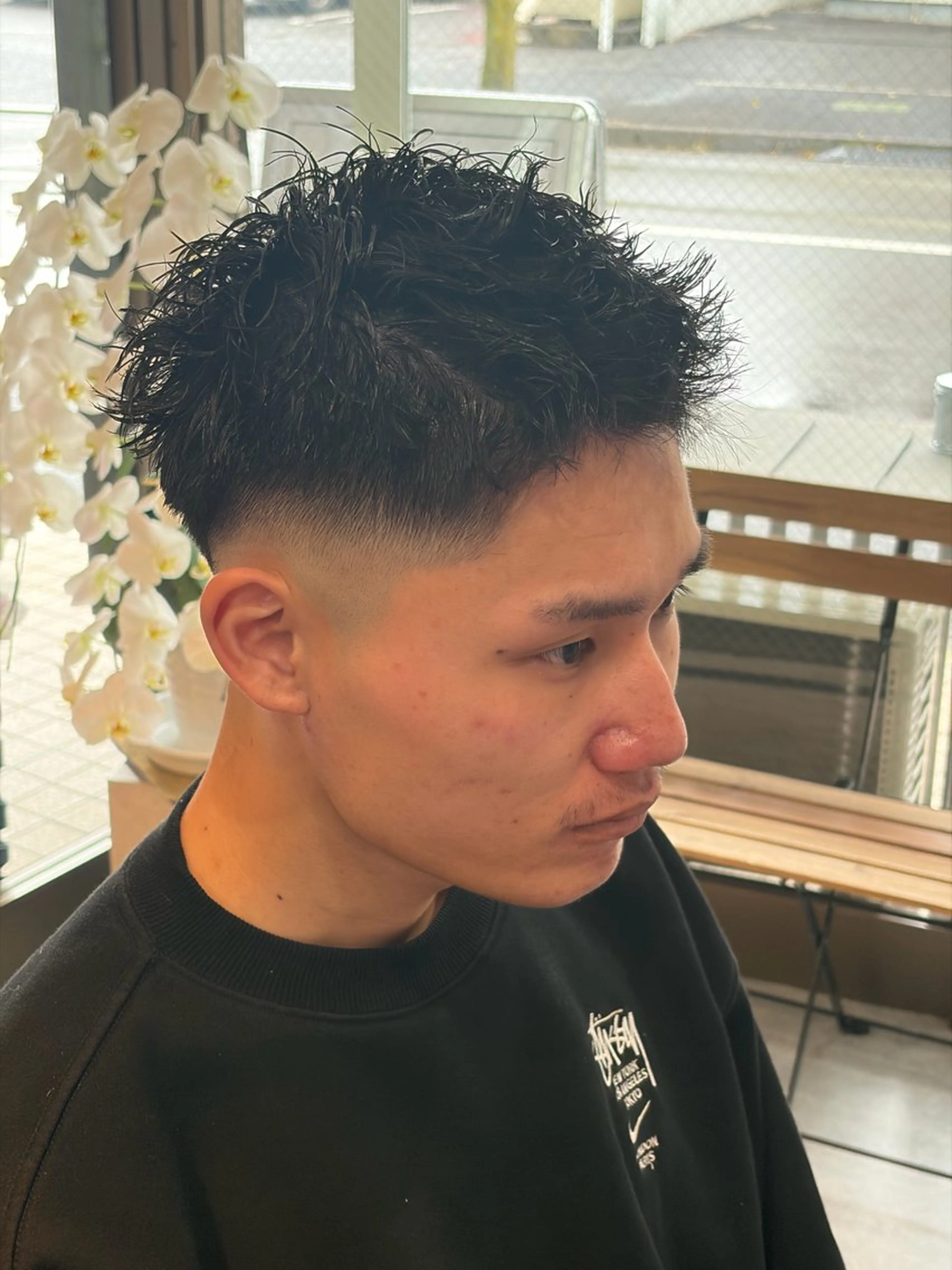 ショート パーマ メンズ メンズパーマ 高橋 怜玖／仙台／長町のヘアスタイル