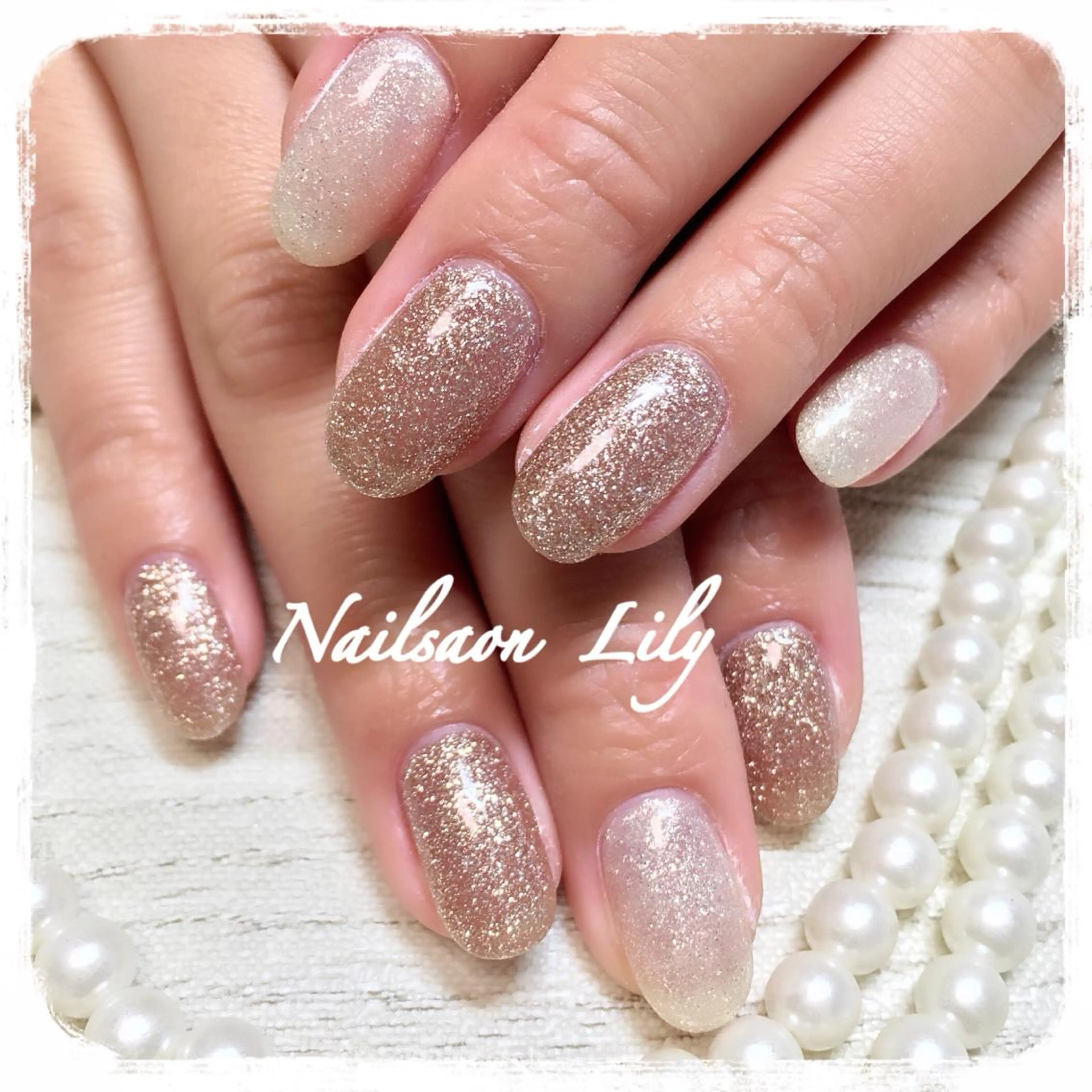 ネイル ラメ(グリッター) Lily*nail 🌻Mii🌻のネイルデザイン