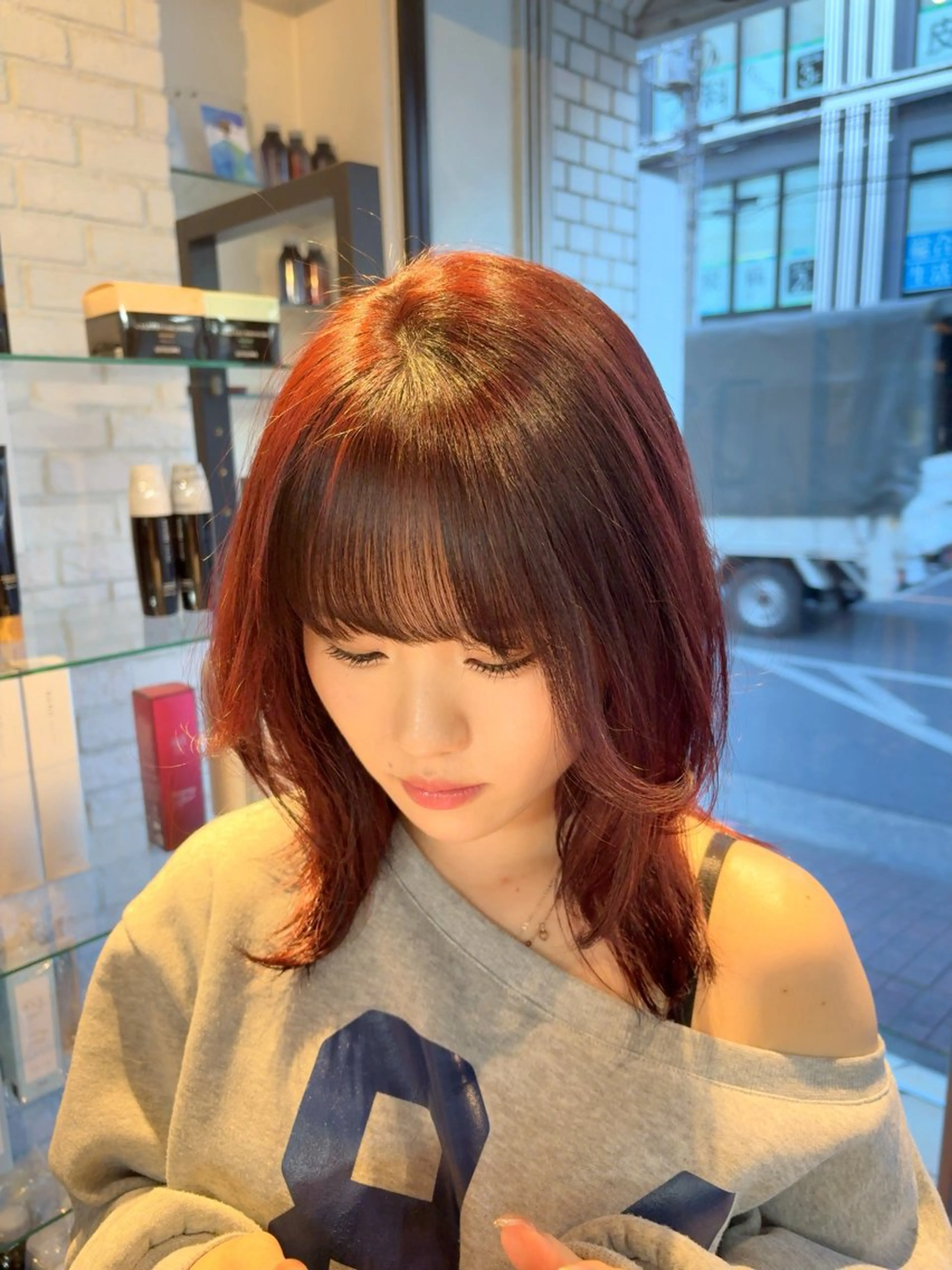 セミロング ヘアカラー トリートメント 熊田 秀佳　川口店のヘアスタイル