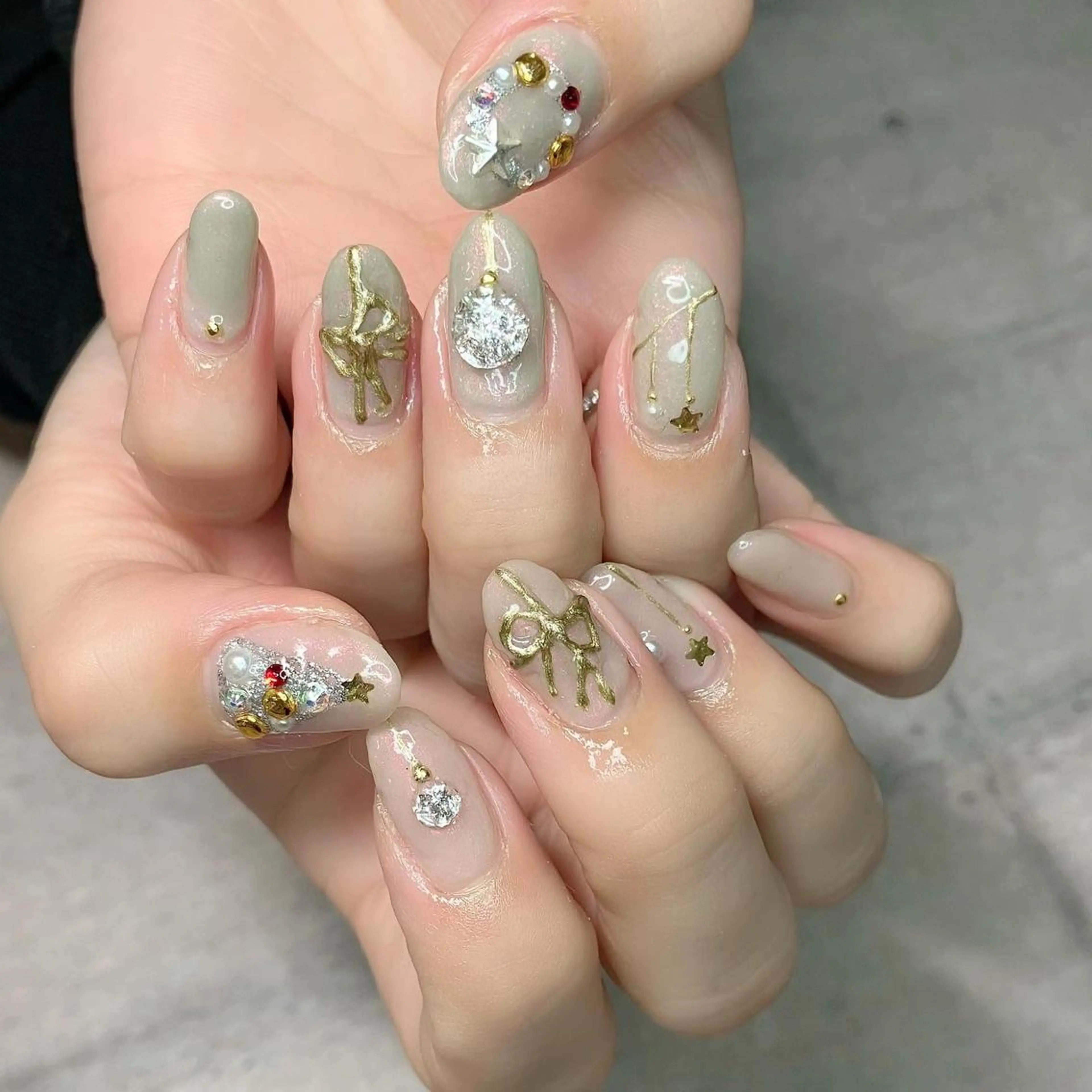 ネイル 冬ネイル クリスマス nail salon mのネイルデザイン