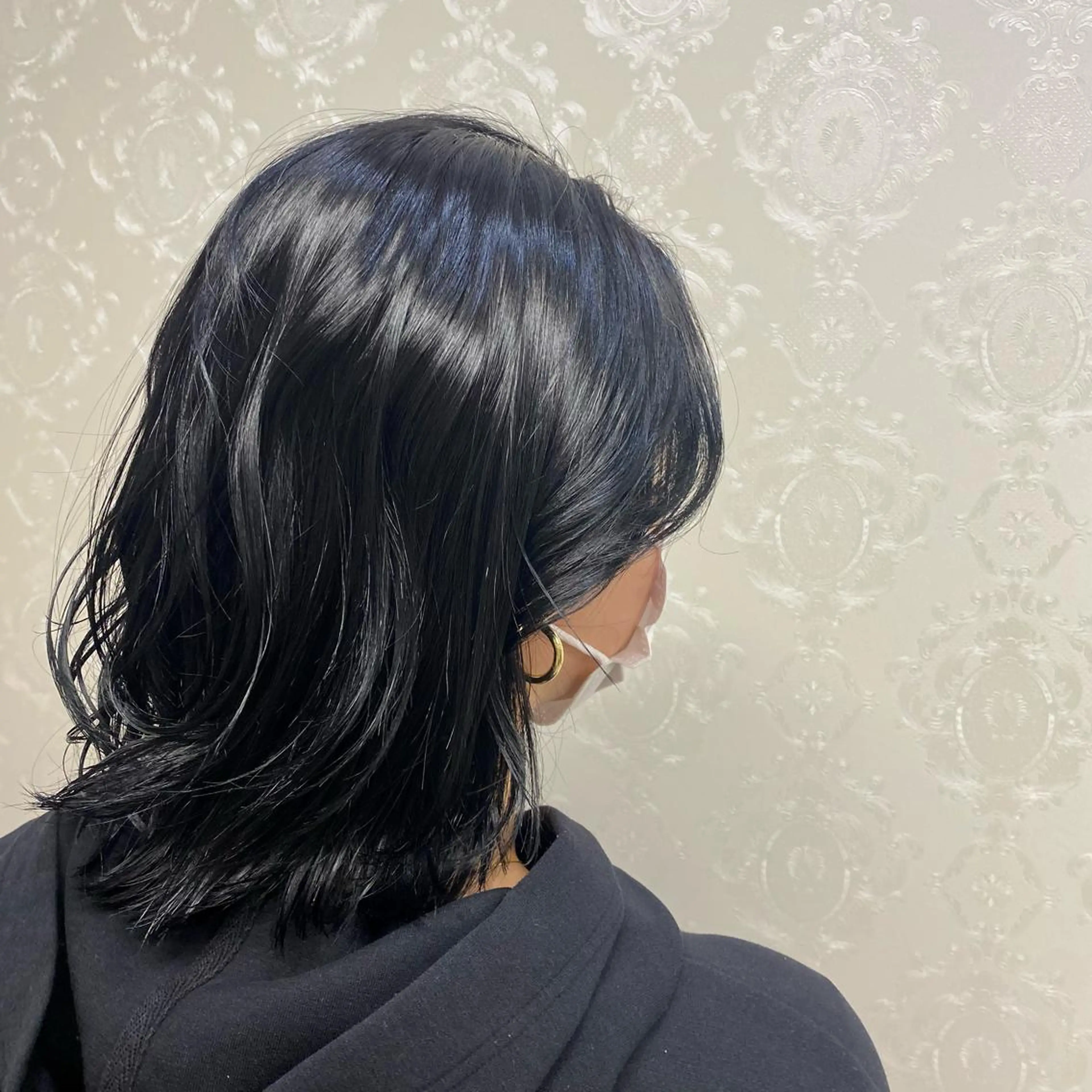 ミディアム カット ヘアカラー トリートメント ココロ☀️ CLUTCH天王寺店のヘアスタイル