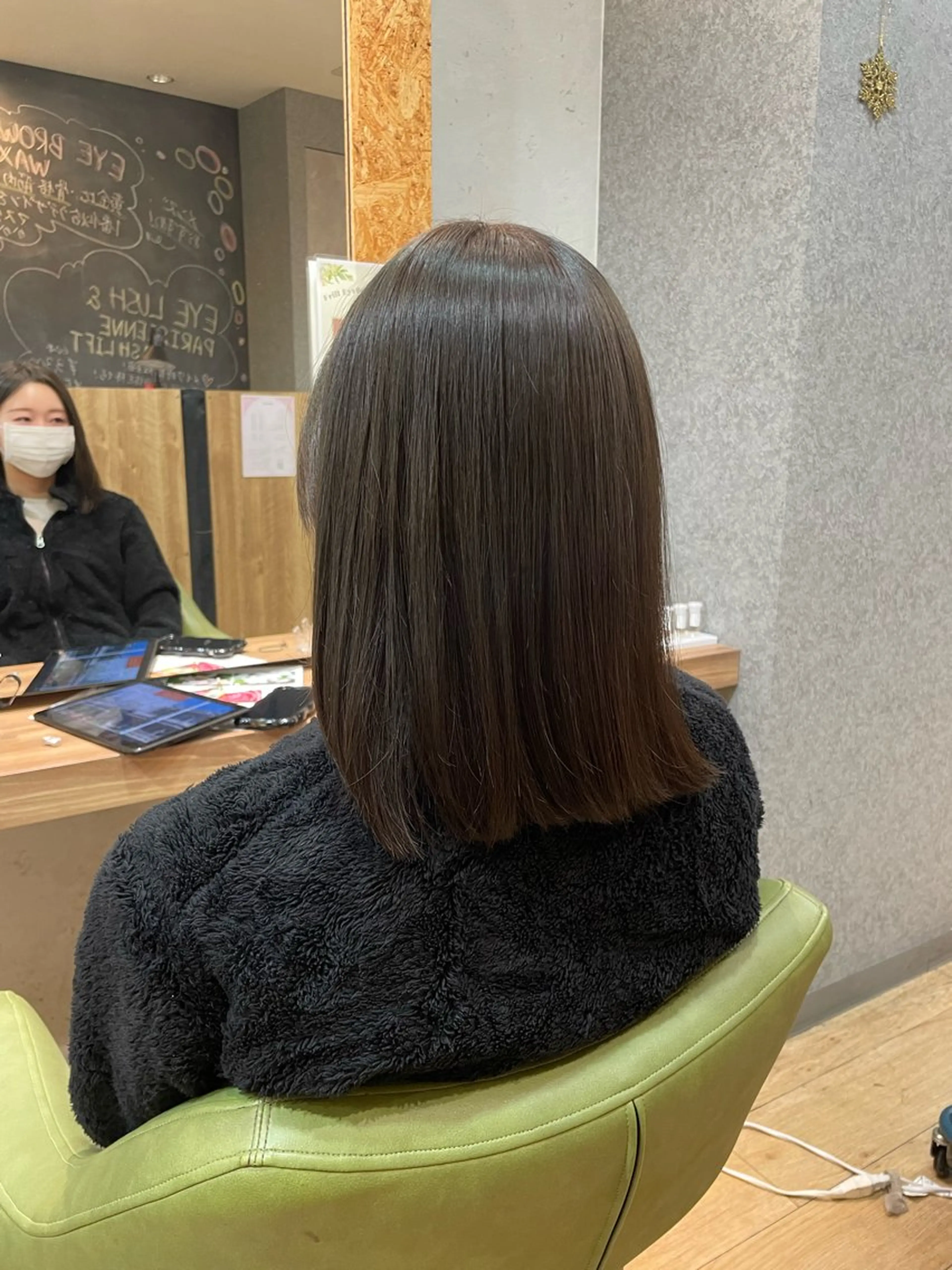 ミディアム カラー アッシュ 透明感カラー オリーブアッシュ ヘアカラー トリートメント 髪質改善/Bloss om🌷高橋沙衣のヘアスタイル