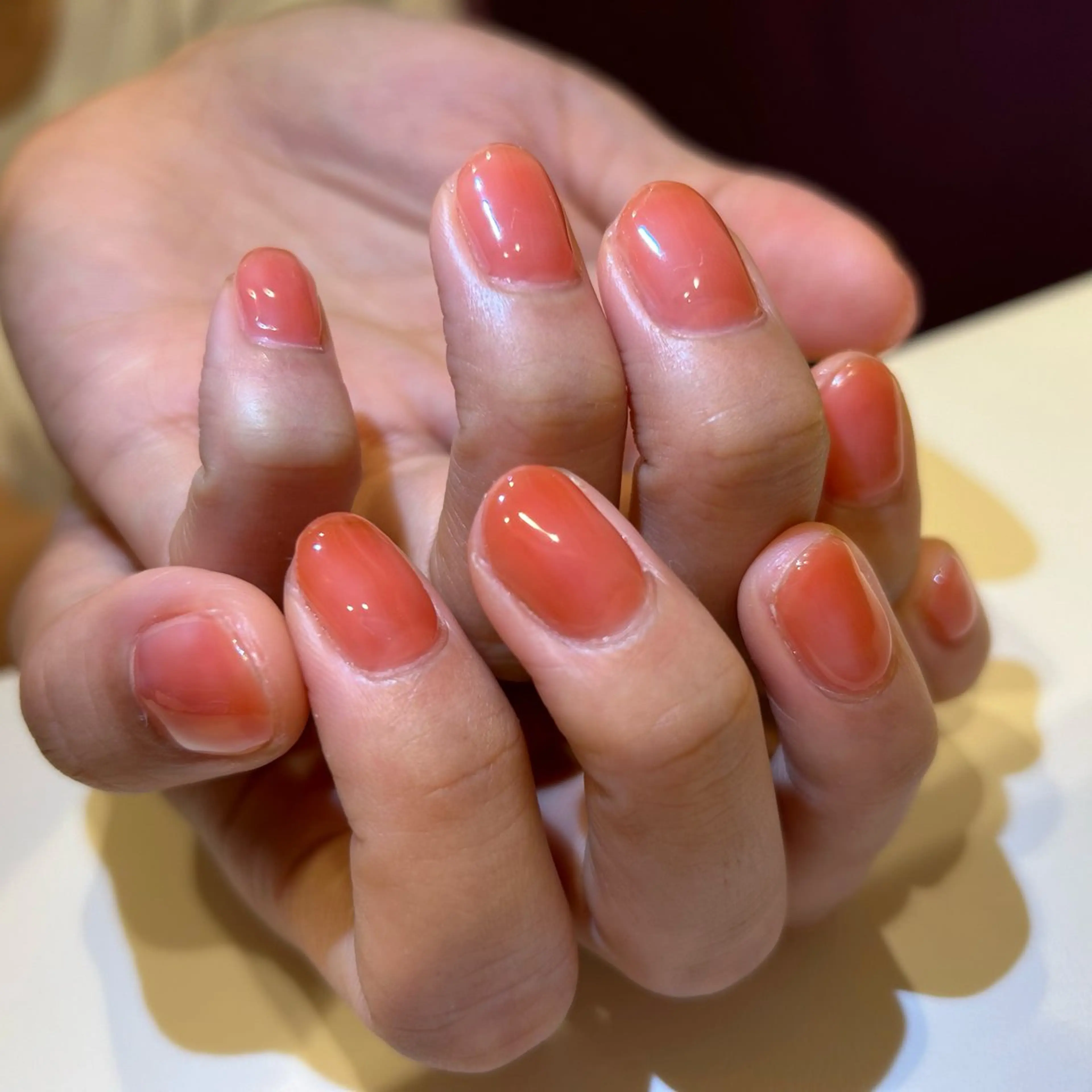 ネイル オレンジ Amys nail ハナのネイルデザイン