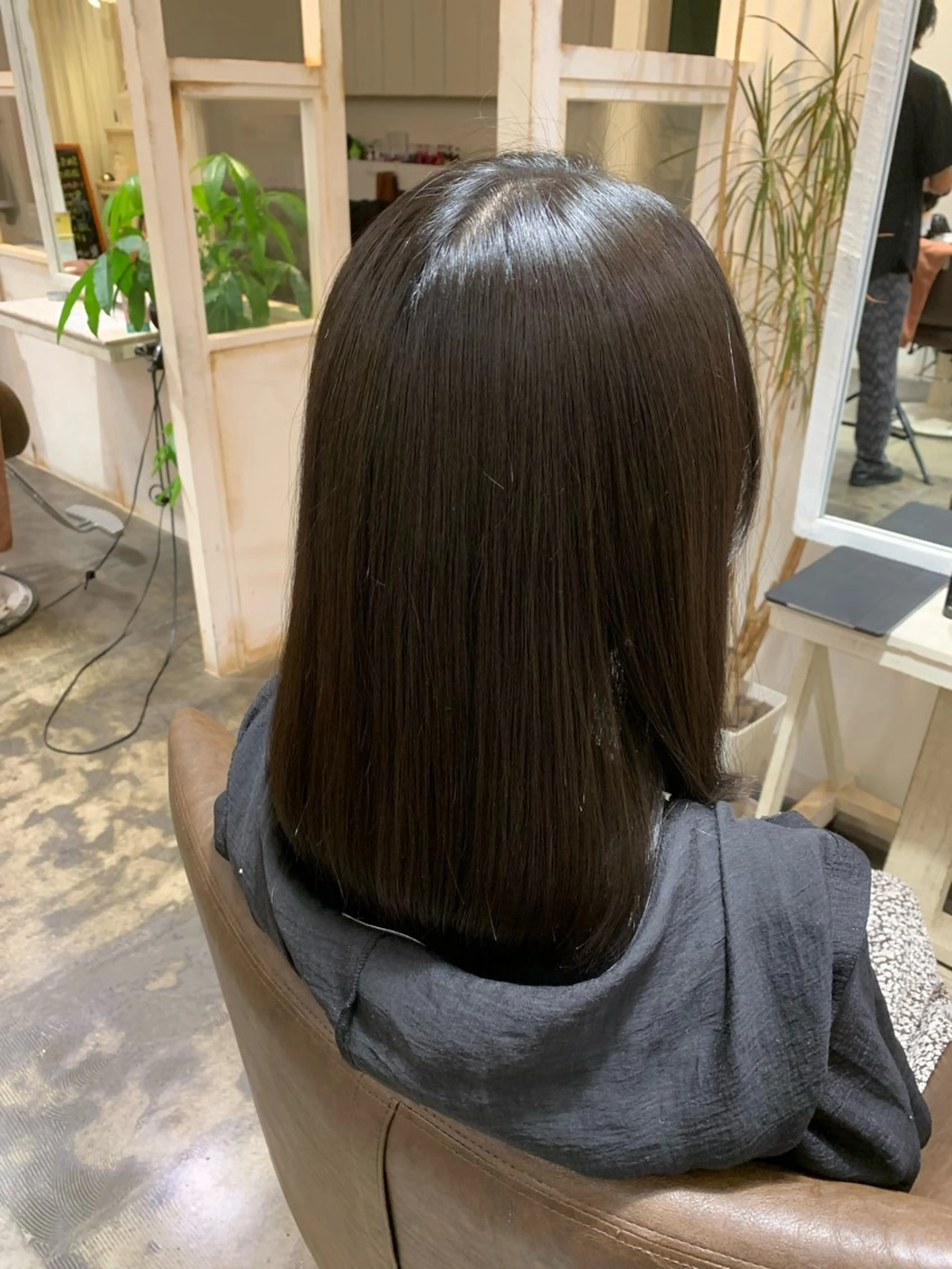 ミディアム 髪質改善 カット 縮毛矯正 トリートメント naoc area2 chie＊奈良生駒市のヘアスタイル