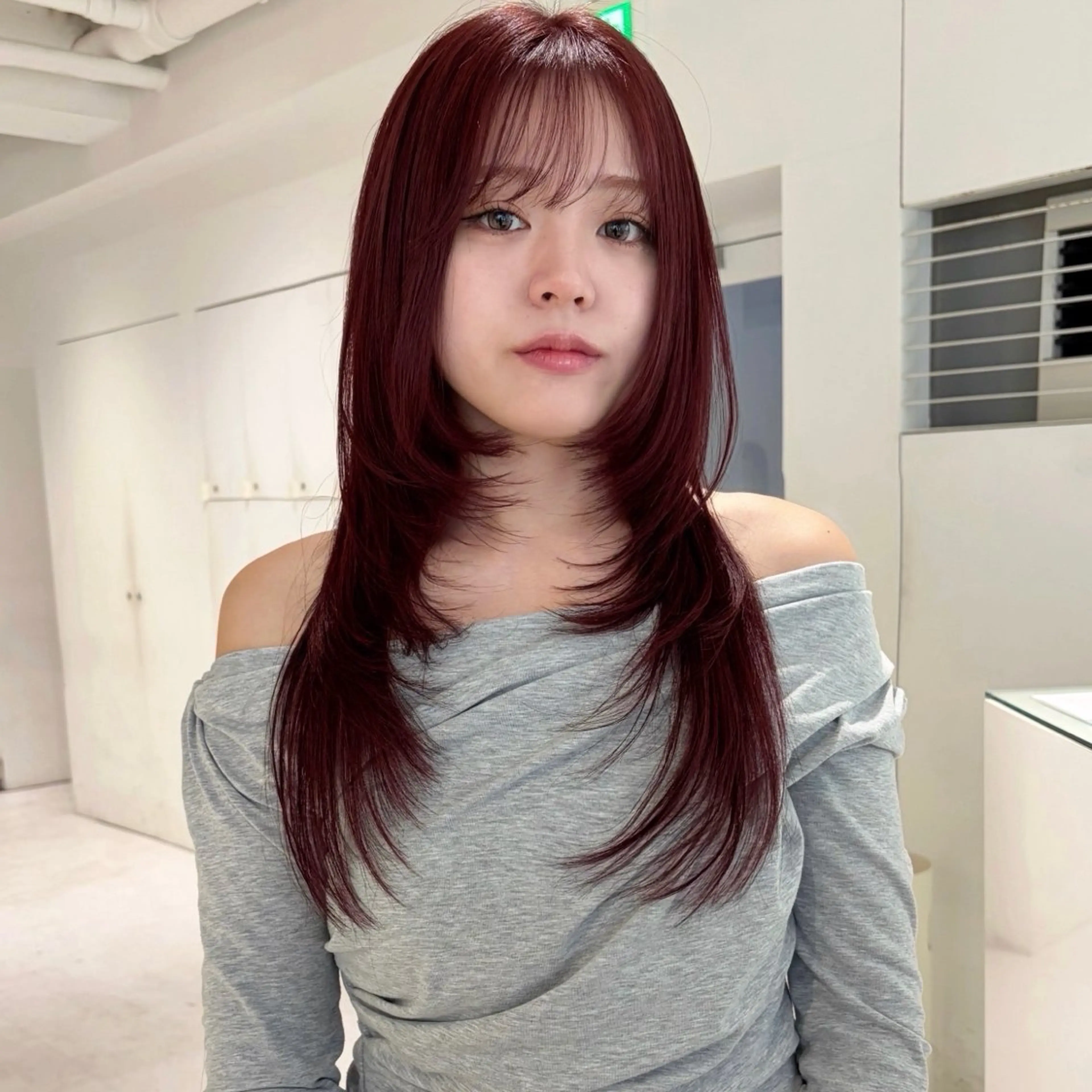 ロング カット ヘアカラー haruko🎀⌇ レイヤーカットのヘアスタイル