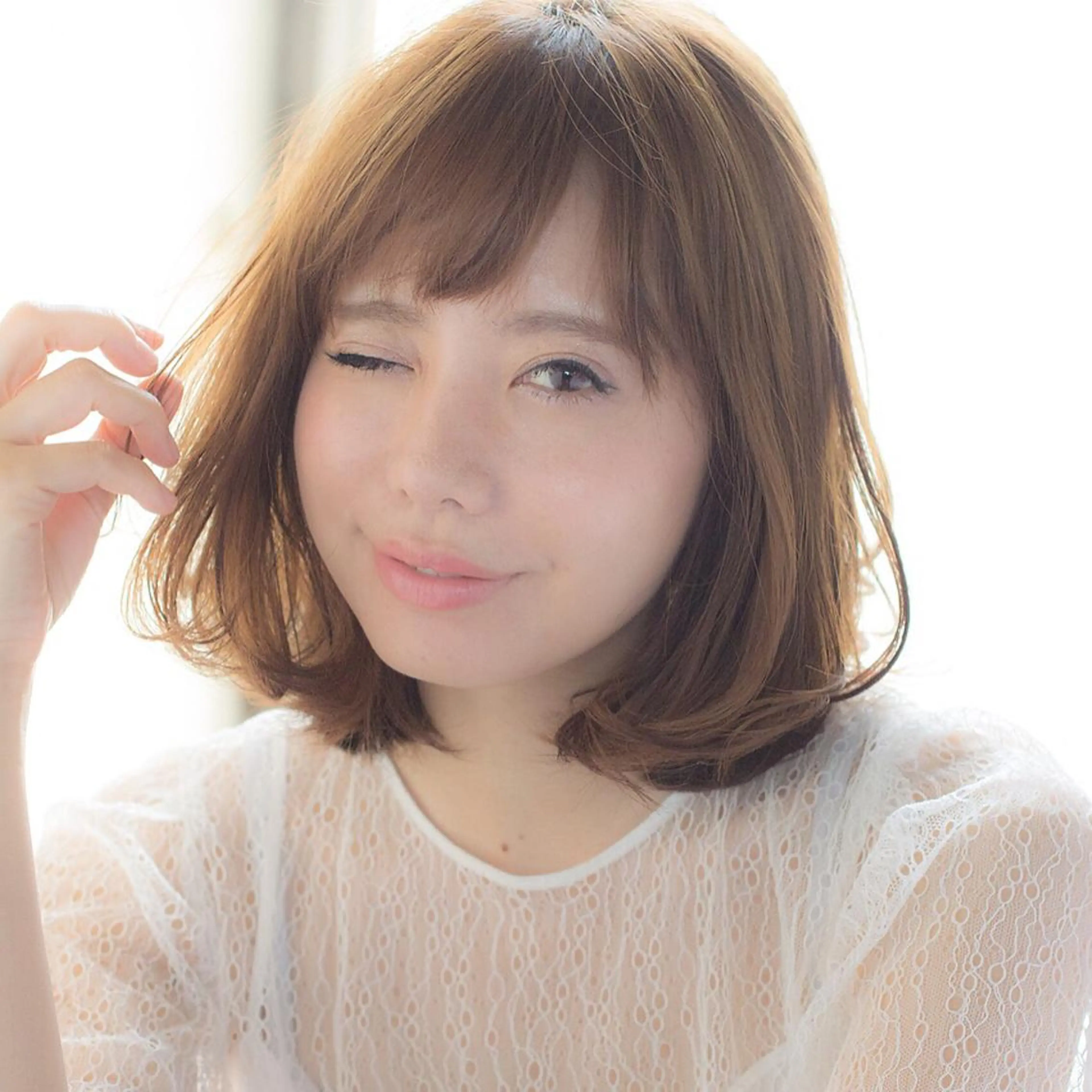 ミディアム カラー ブラウンカラー イルミナカラー カット ヘアカラー トリートメント 髪質改善、縮毛矯正 店長浅野太郎のヘアスタイル