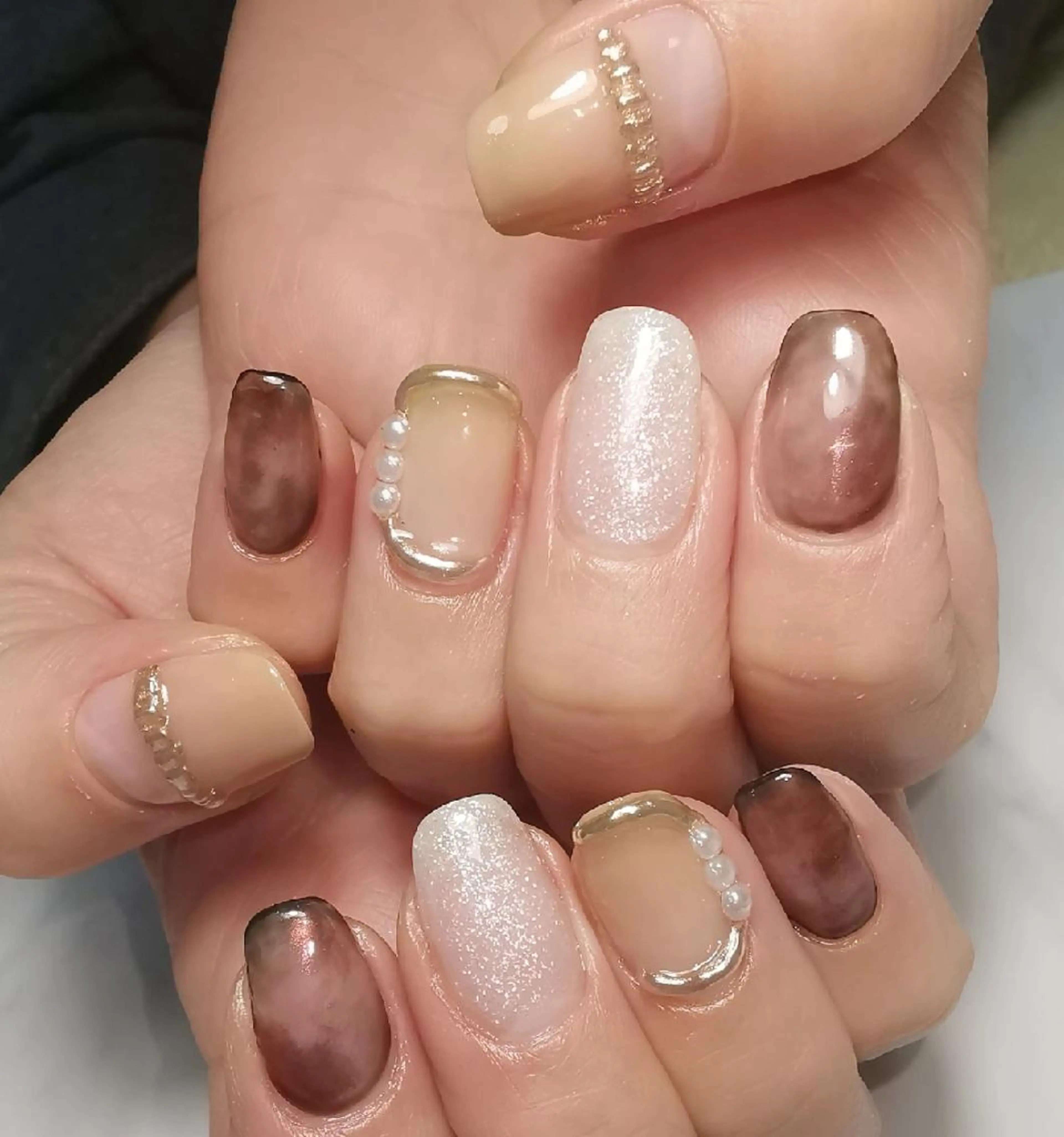 ネイル ニュアンスネイル ハンドネイル reve あやののネイルデザイン