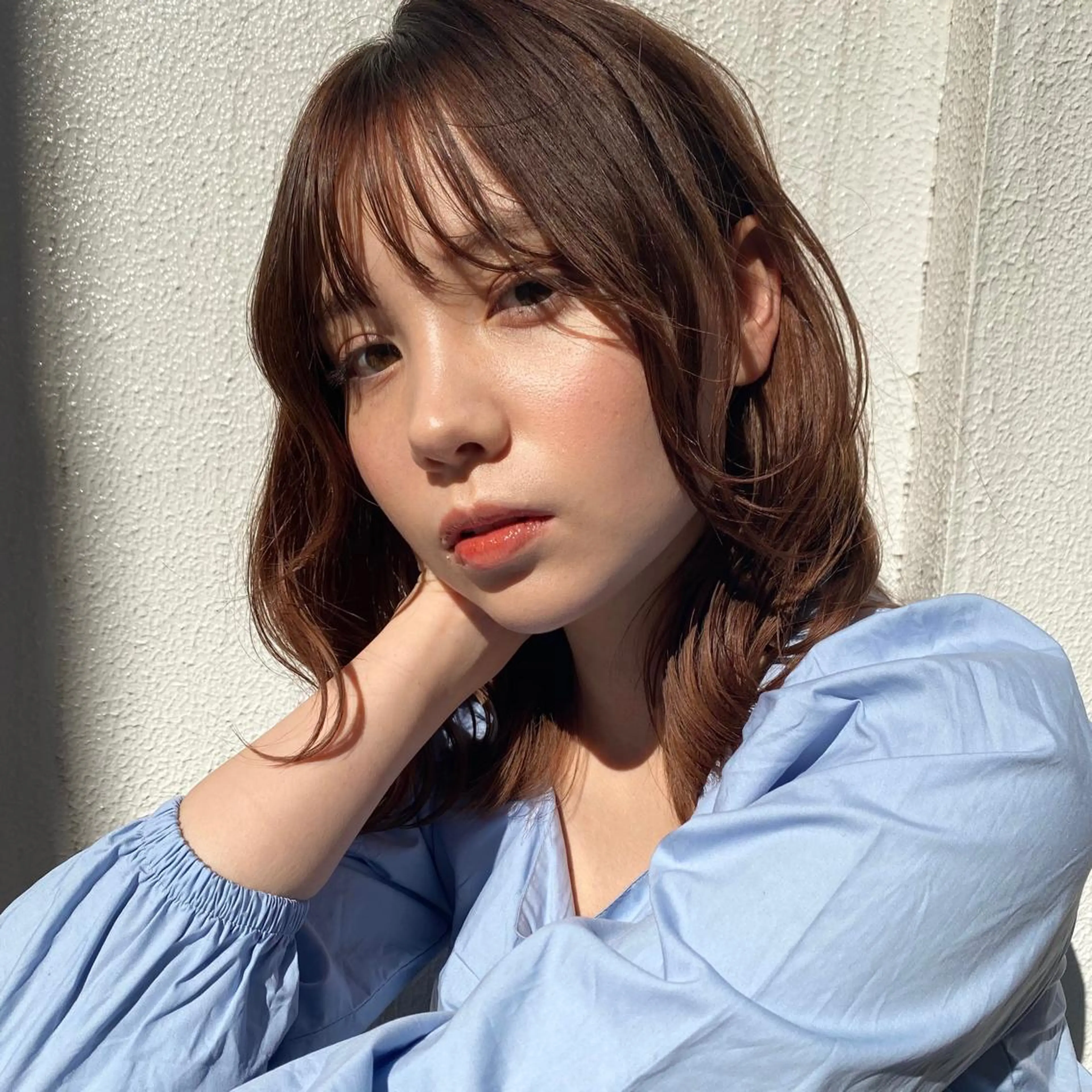 ミディアム 🪭risa 暖色/レイヤー🪭のヘアスタイル