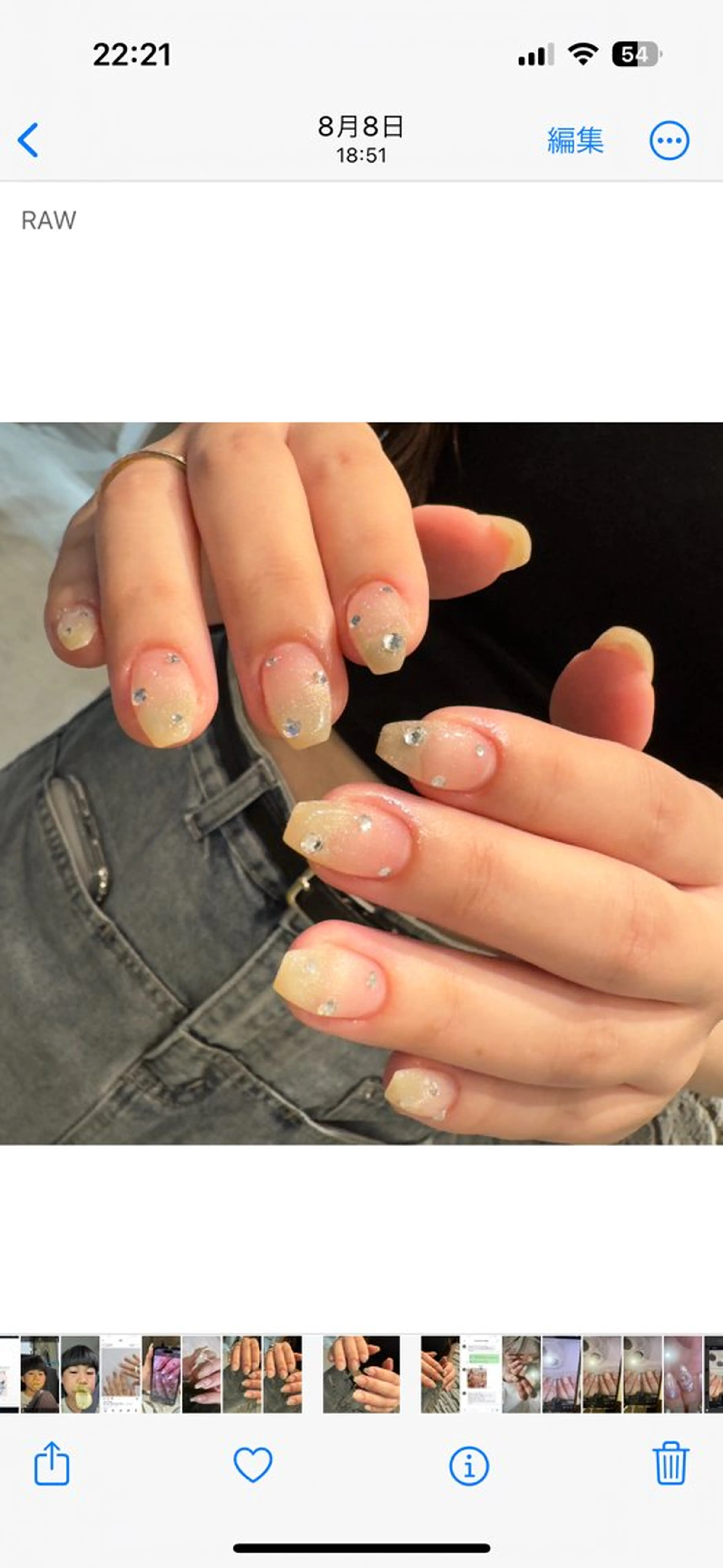 ミディアム ハンドネイル m kaori𓃟のネイルデザイン