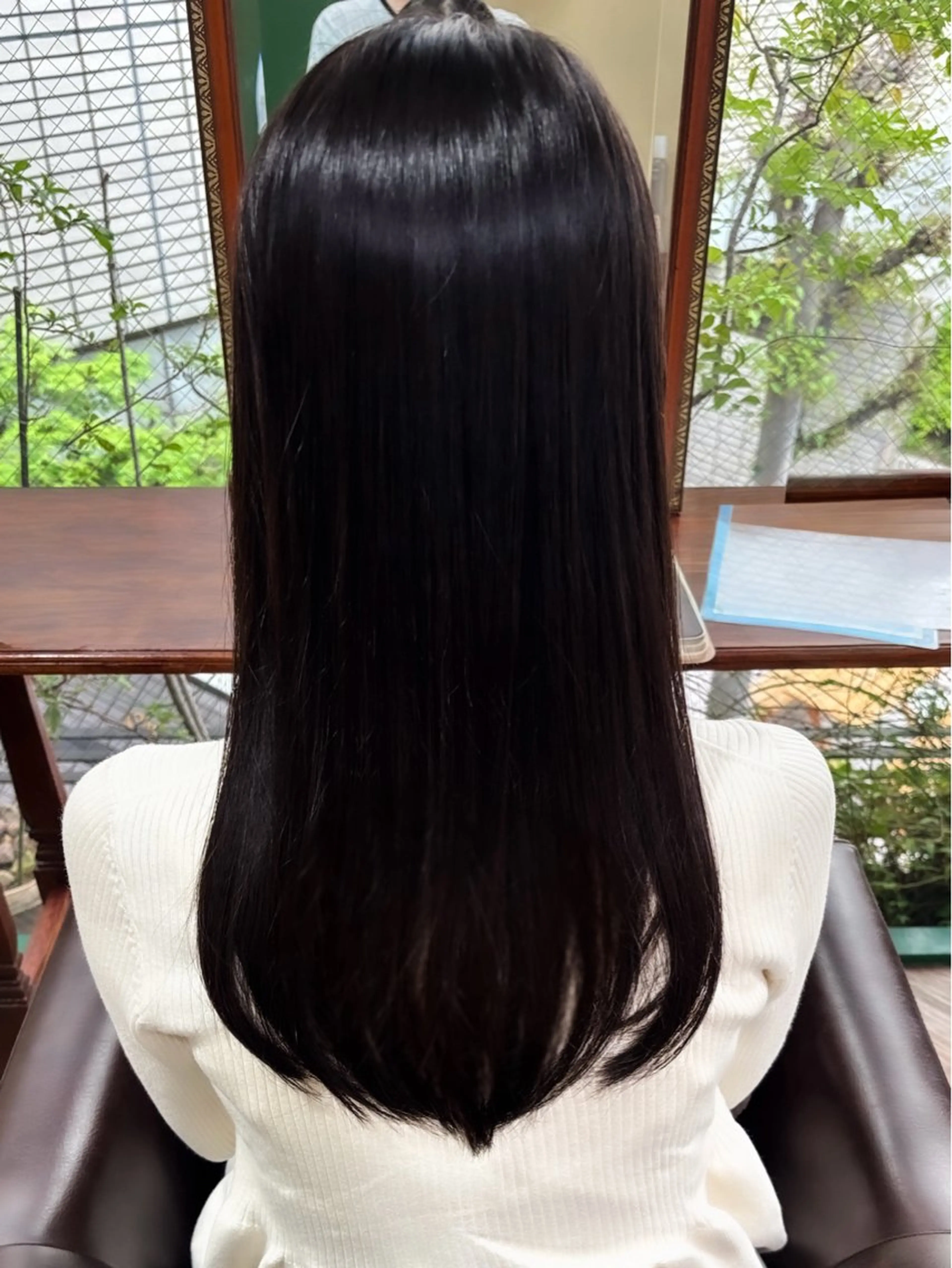 ロング カット 縮毛矯正 トリートメント . kanokoのヘアスタイル