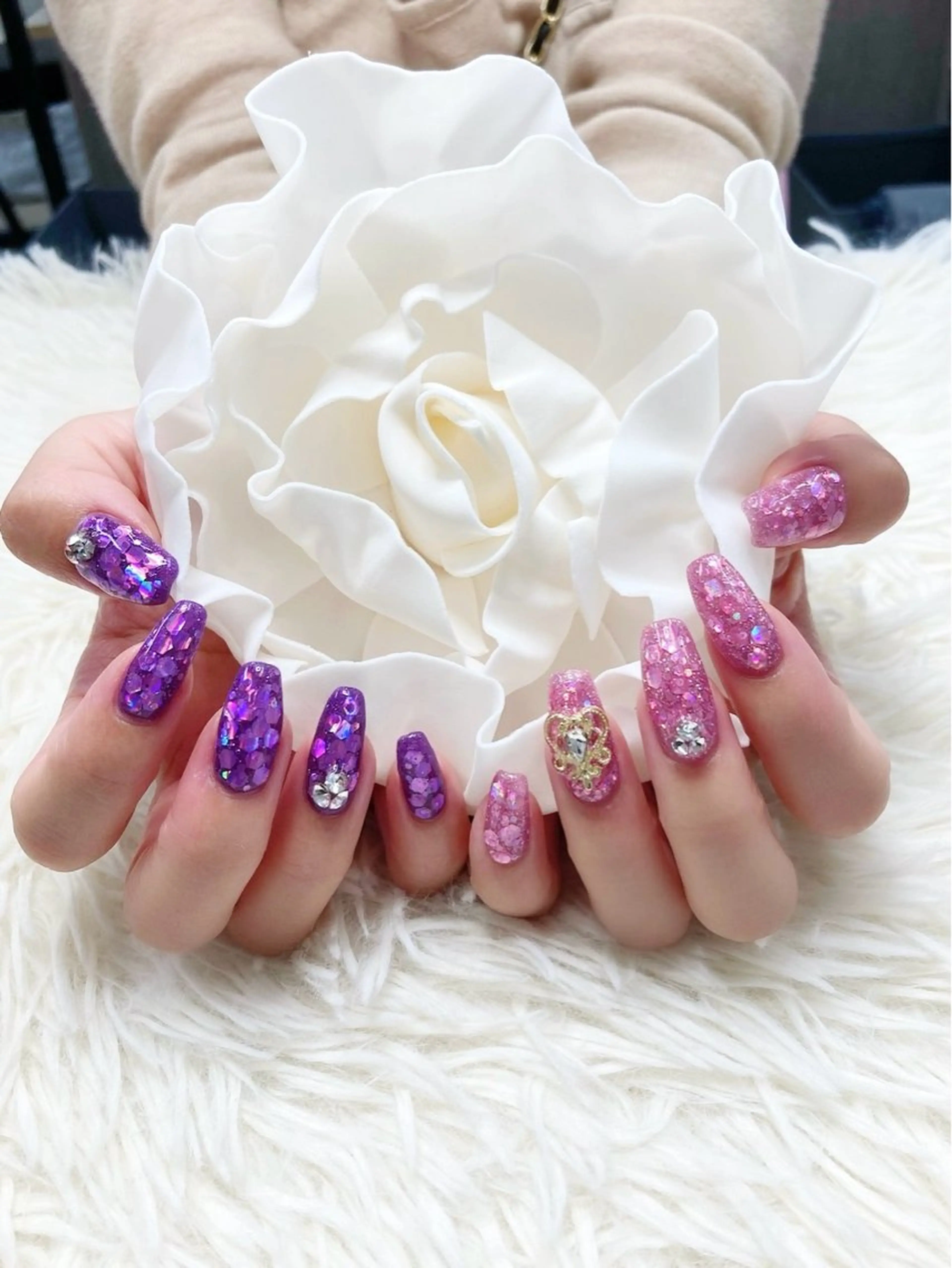 ネイル フラッシュネイル ラメ(グリッター) Nail Salon Lianのネイルデザイン