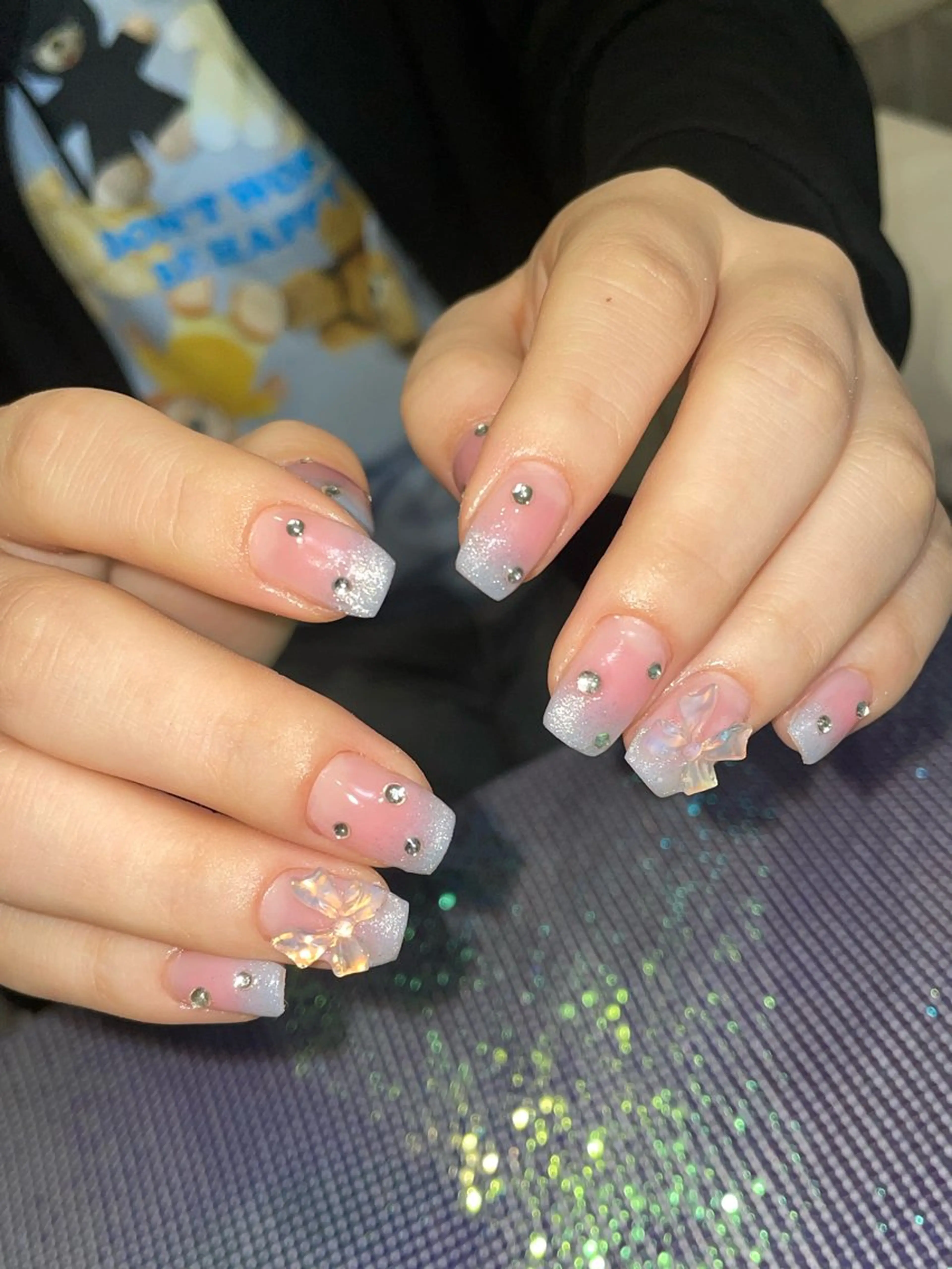 ネイル ラメ(グリッター) RICO Nail パーツつけ放題🌈のネイルデザイン