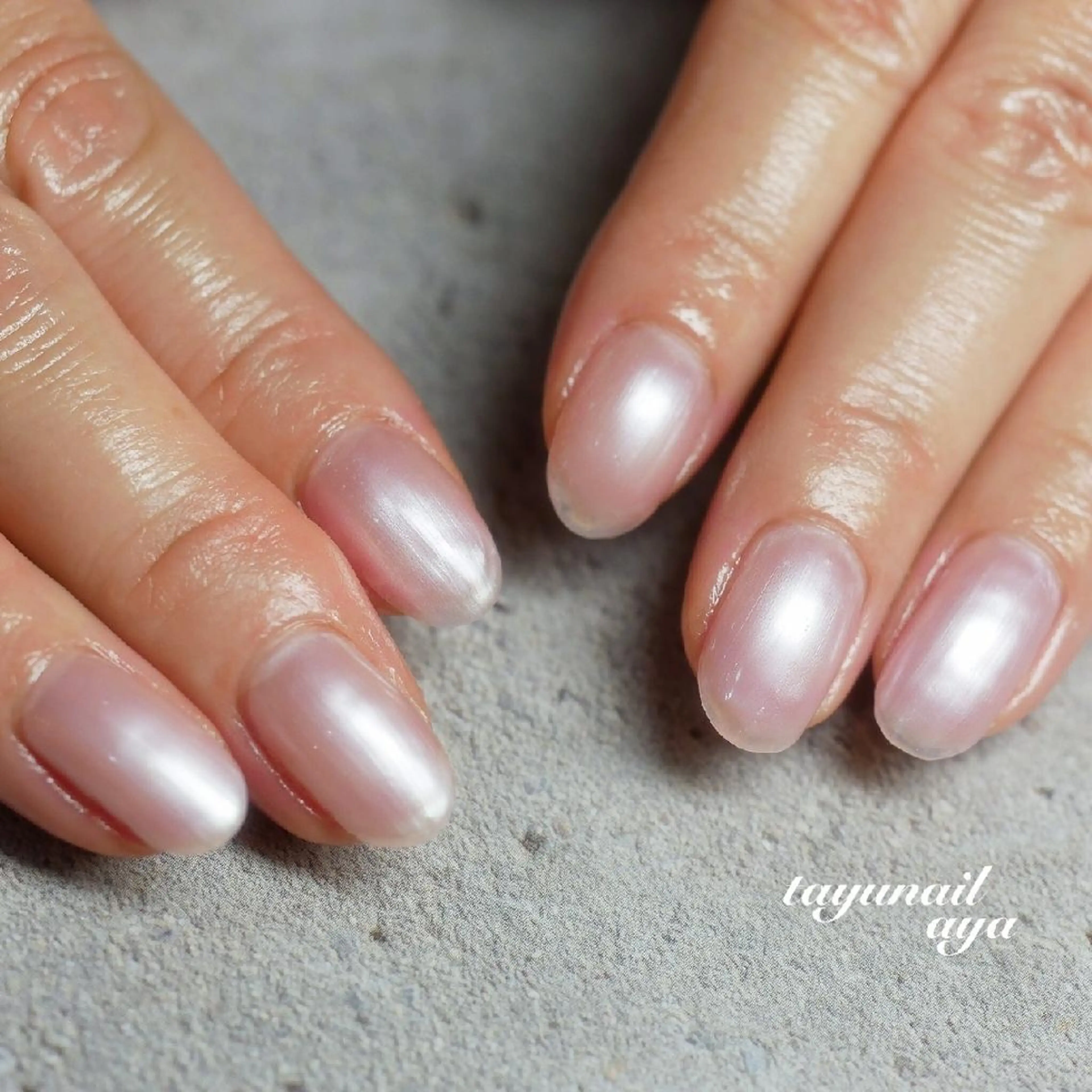 ネイル ブルー ジェルネイル ワンカラーネイル パラジェル シンプルネイル ネイルサロン 【たゆnail】のネイルデザイン