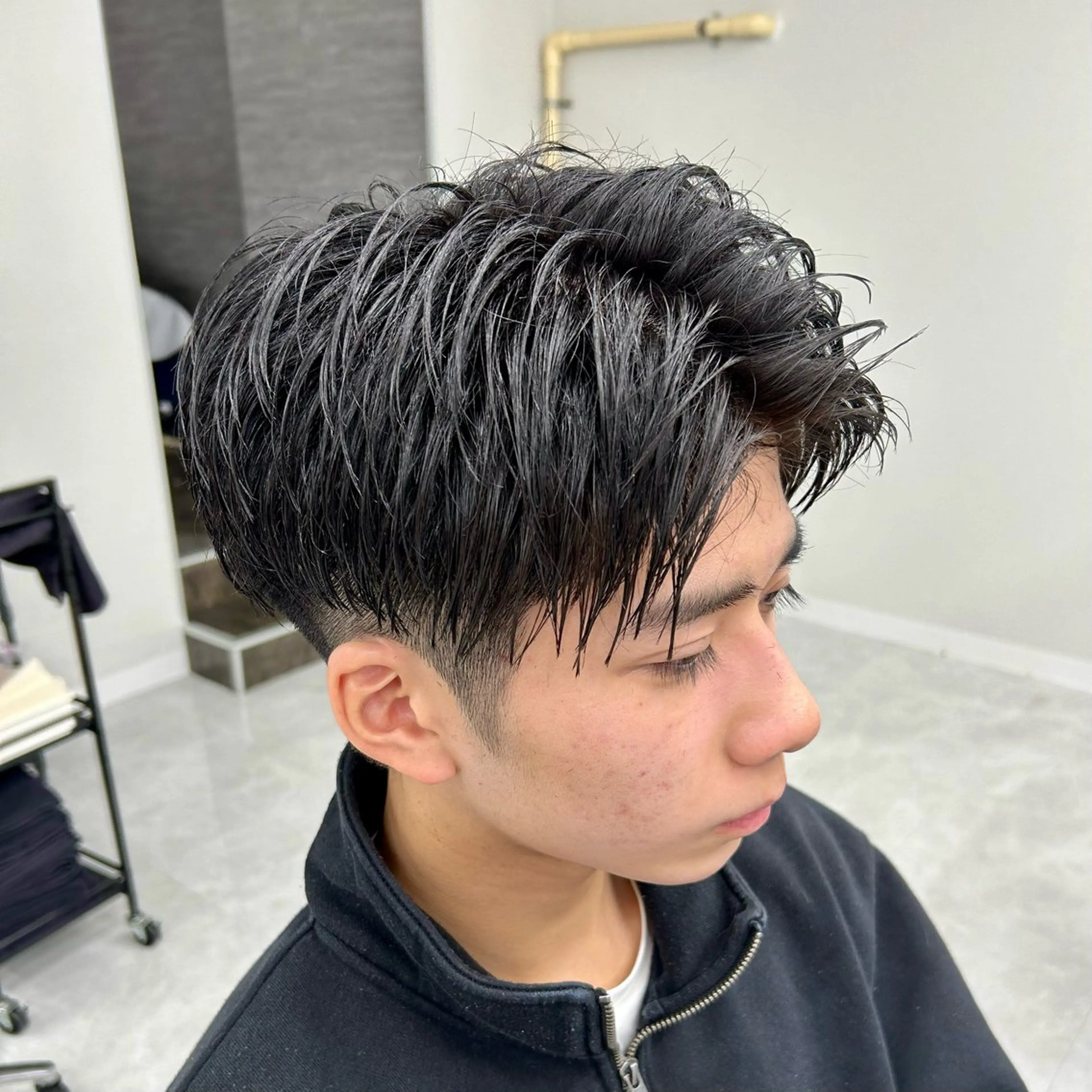 ショート メンズ カット トリートメント ヘッドスパ 🏁メンズパーマ/ RYOYAのヘアスタイル