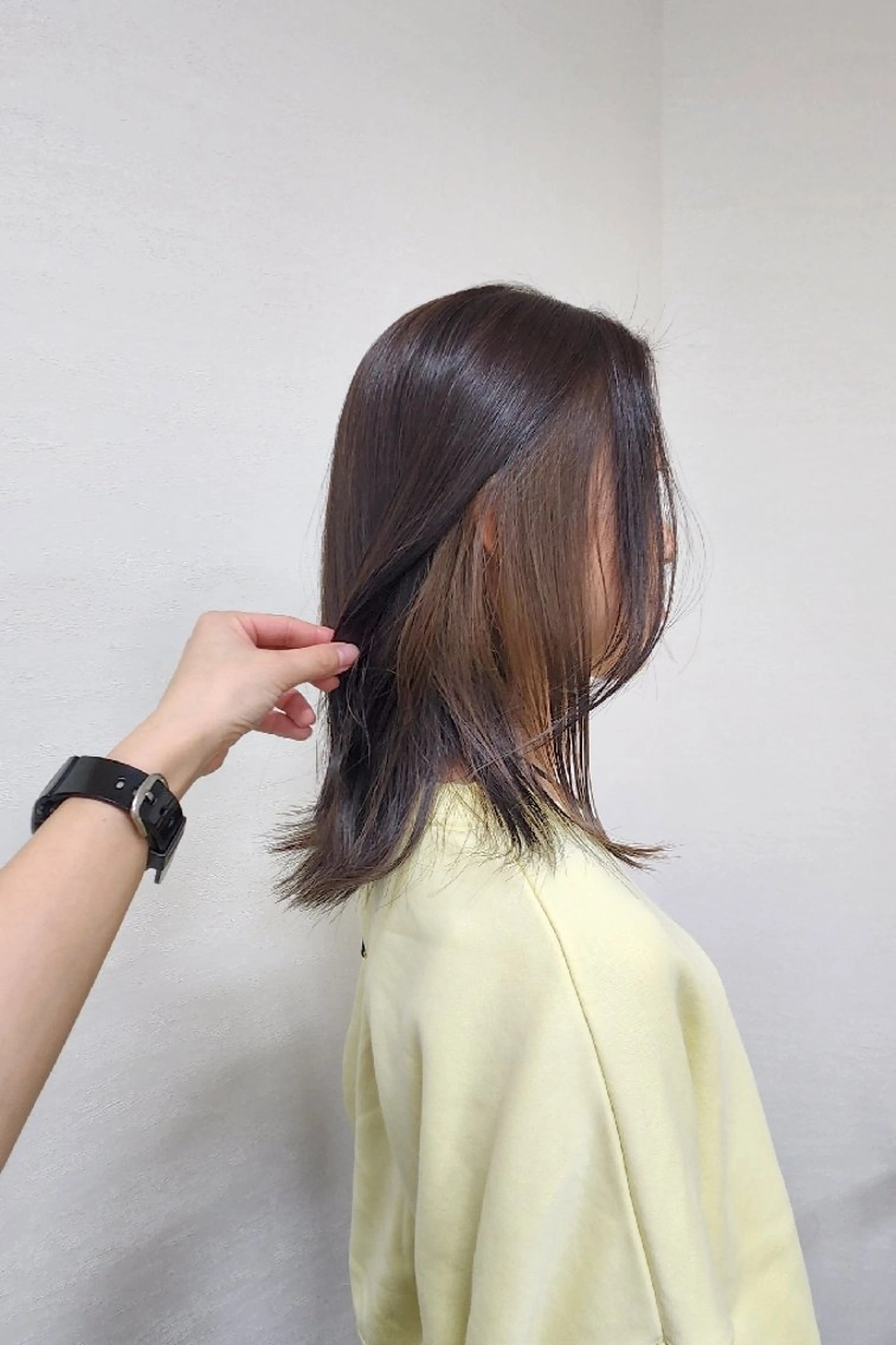 セミロング カラー グレージュ インナーカラー カット ヘアカラー 安達まい/ インナーカラー◎のヘアスタイル