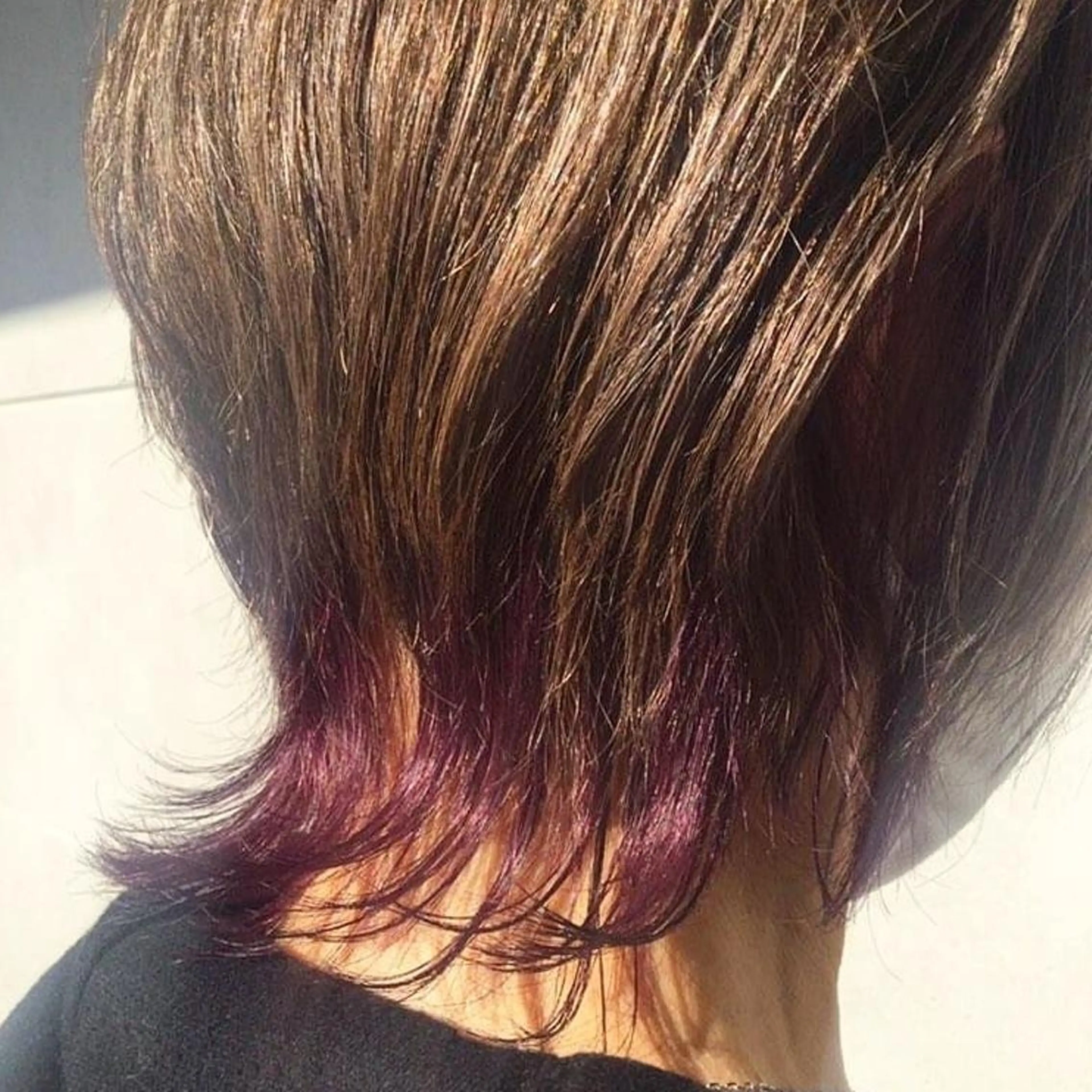 カラー カシス インナーカラー ピンクカラー カット ヘアカラー ブリーチ/ヘアケア/ 艶髪/イギチハルのヘアスタイル