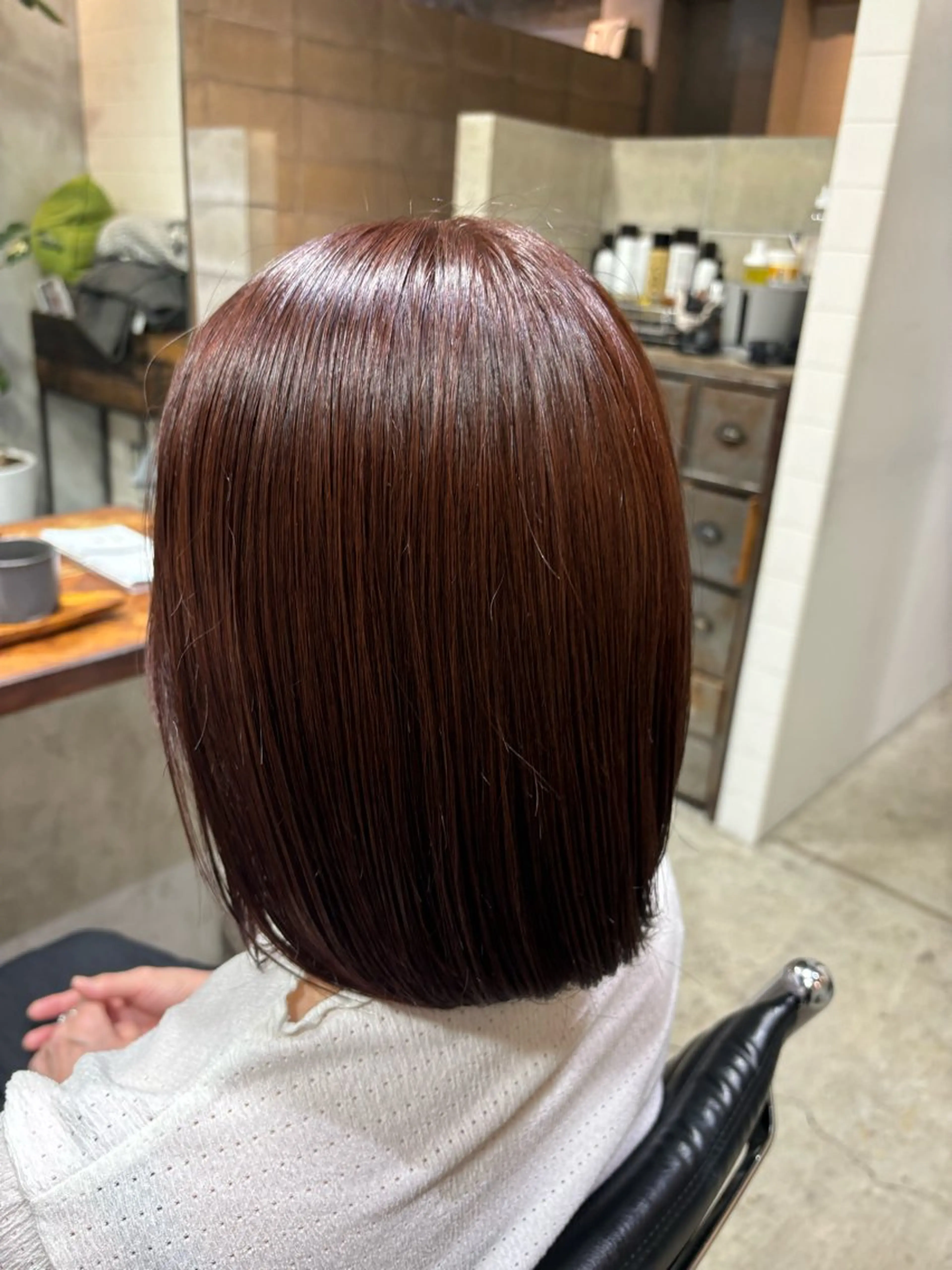 ミディアム ヘアカラー トリートメント ヘッドスパ 山田 綾乃/メンズカットのヘアスタイル