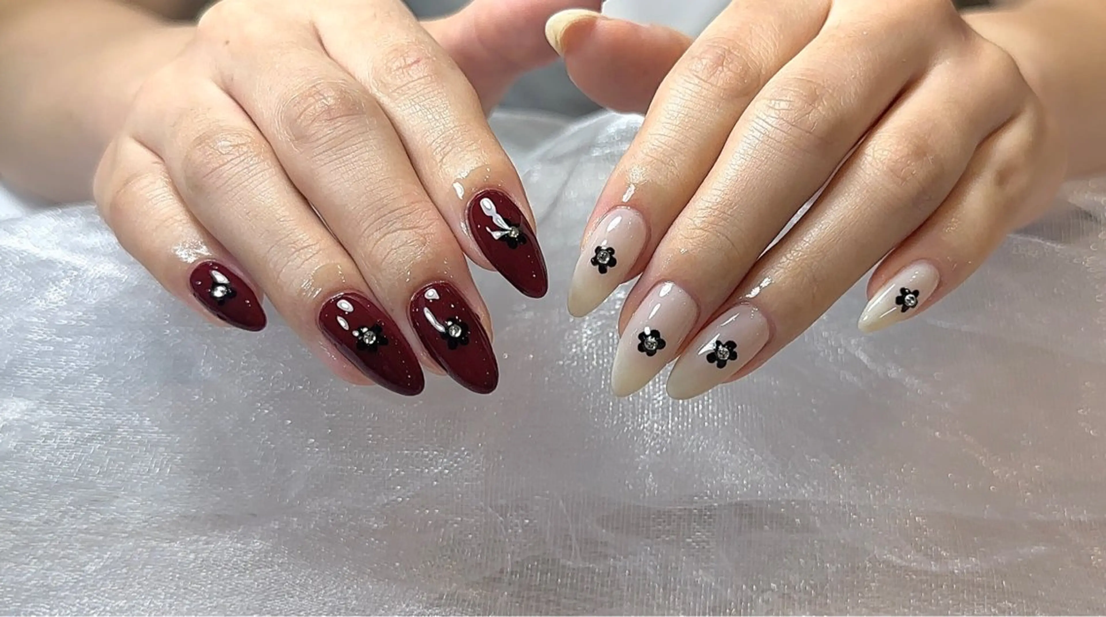 バイカラーネイルの写真