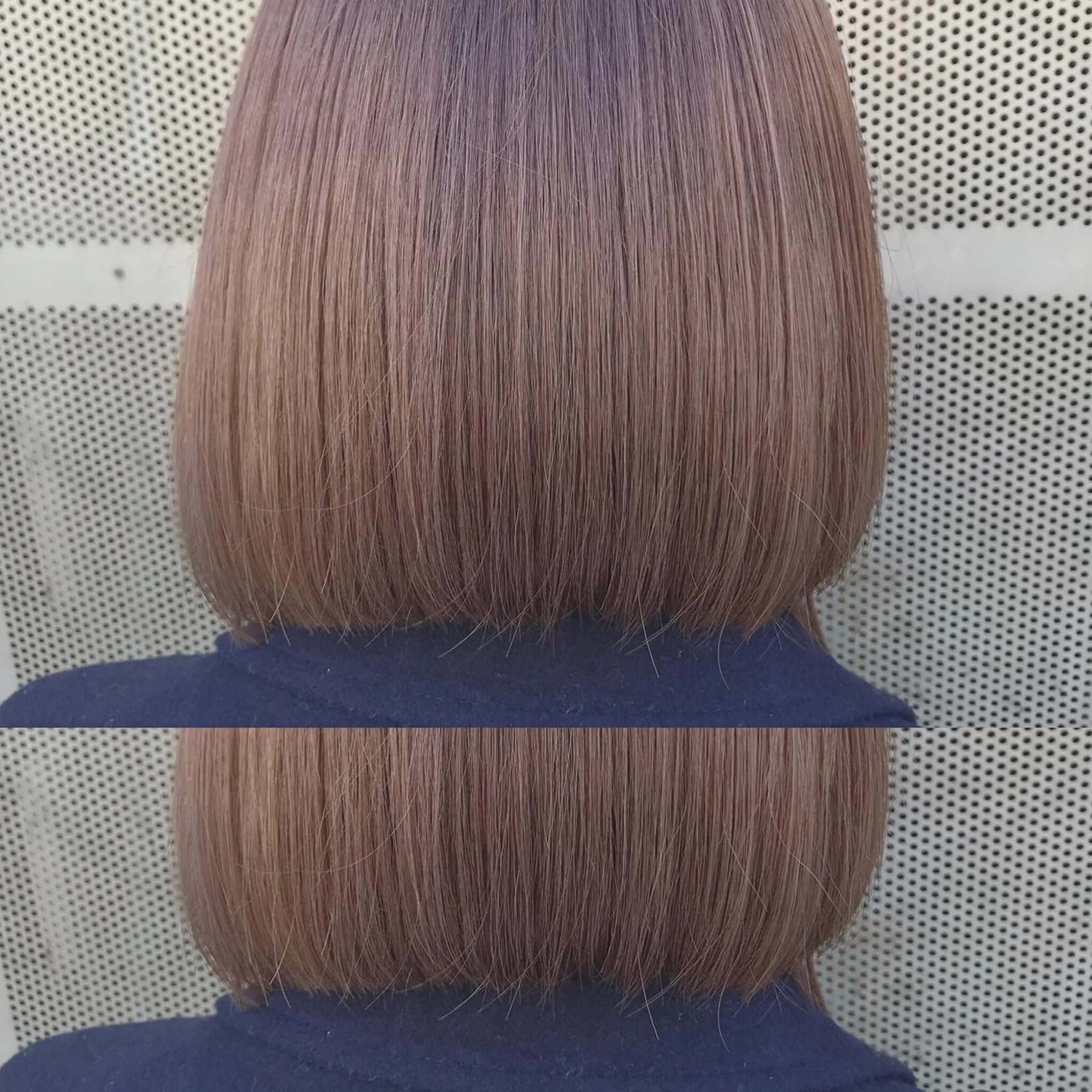 ショート ラベンダーベージュ ヘアカラー トリートメント ア イカのヘアスタイル