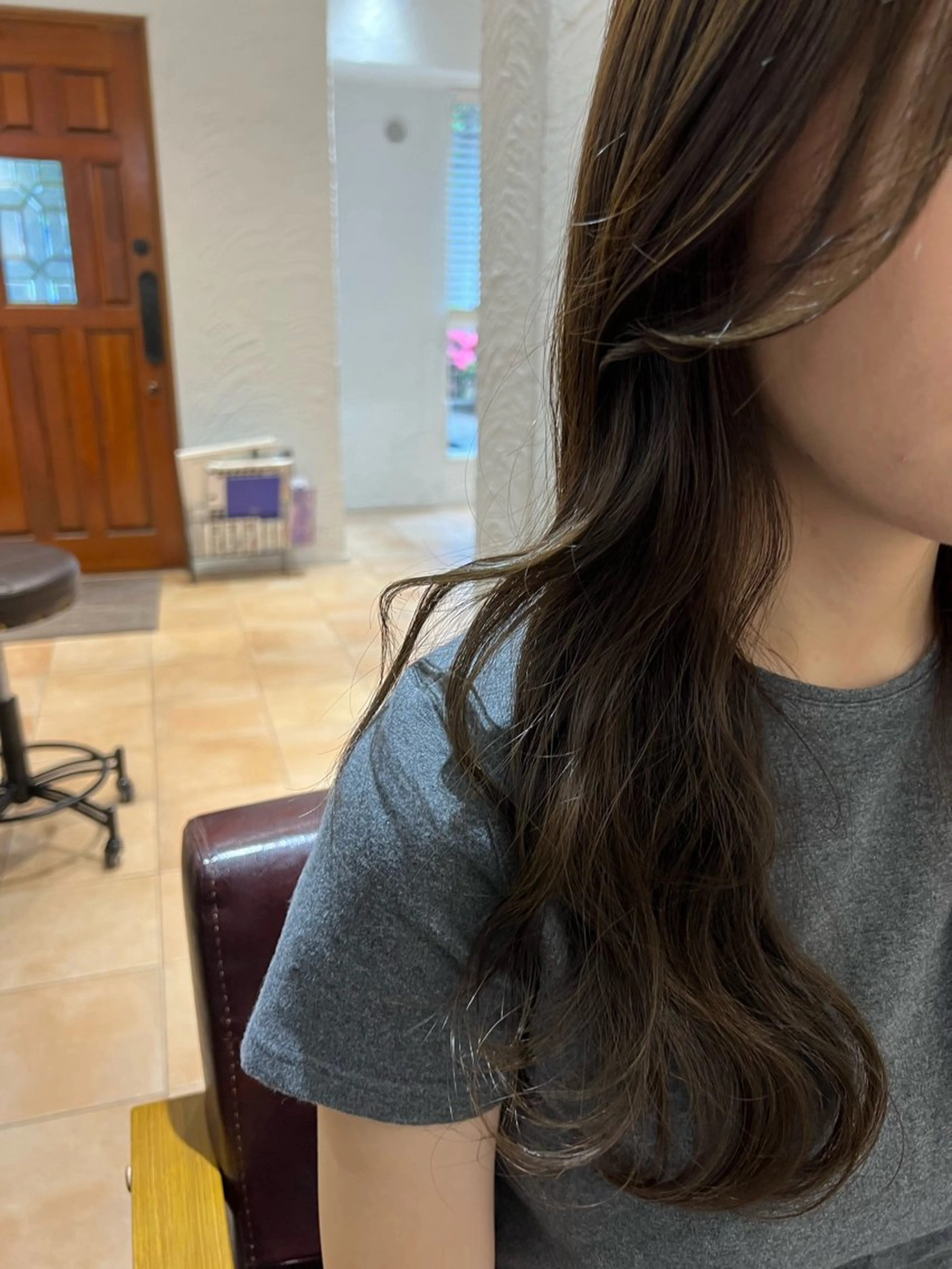 セミロング カラー 🥀韓国ヘア🥀 宮津真菜のヘアスタイル