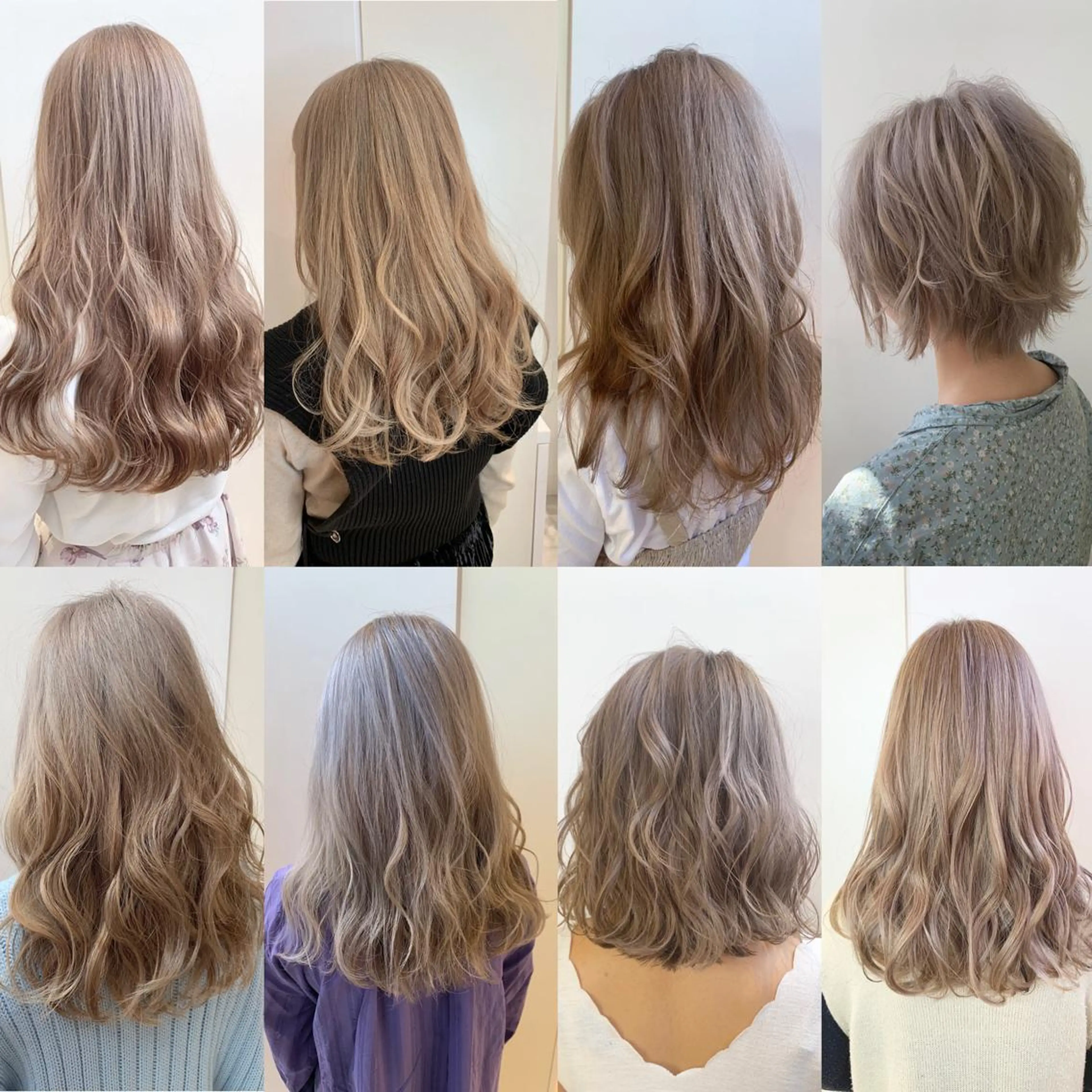 セミロング カラー ベージュカラー ブリーチ ケアブリーチ トリートメント カット ヘアカラー インナーエクステ渋谷 🦋KAJIのヘアスタイル