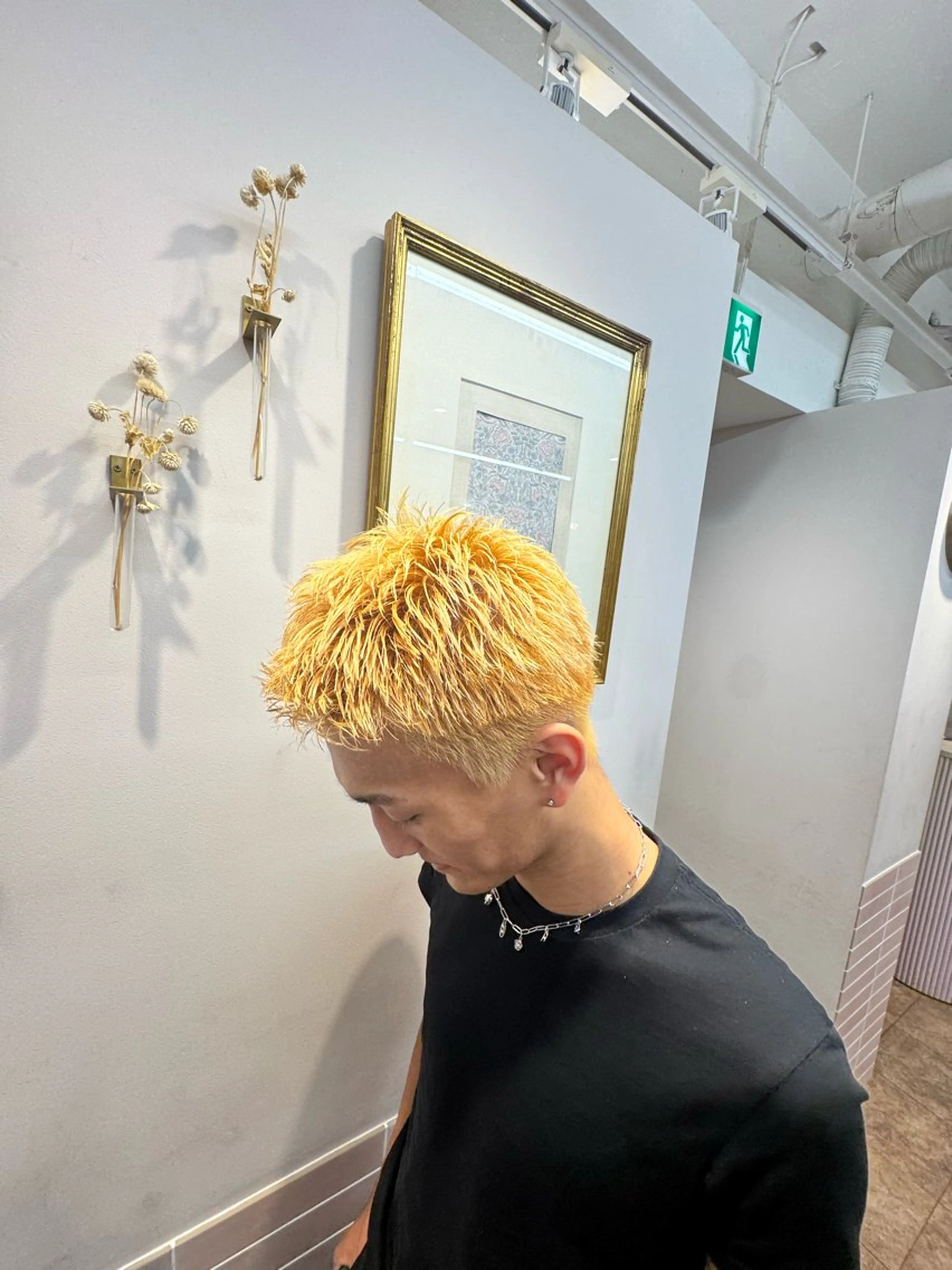 カラー メンズ ヘアカラー heel SENGAWAのヘアスタイル