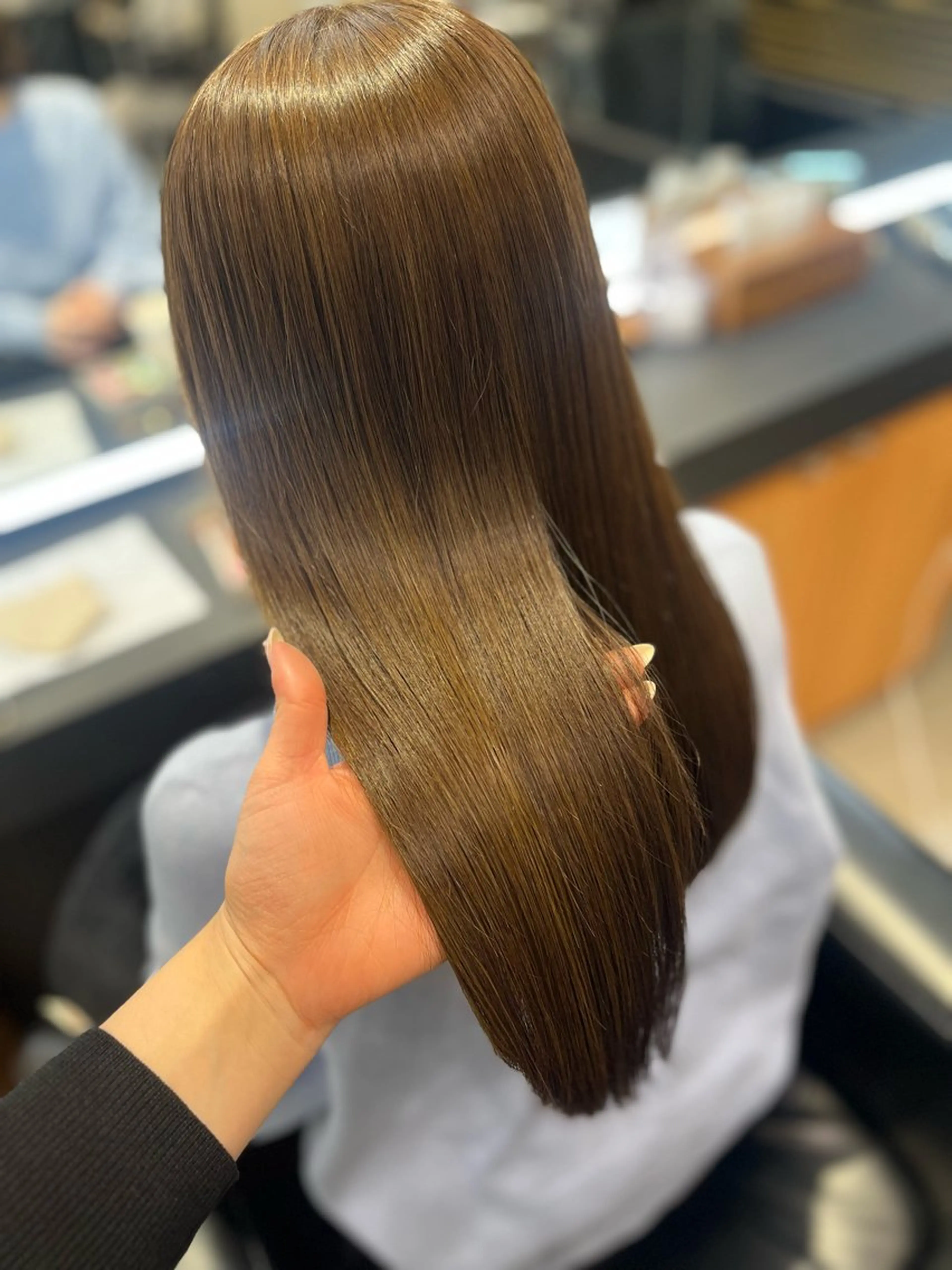 セミロング 髪質改善 髪質改善・水素カラー ARIA（ému）のヘアスタイル