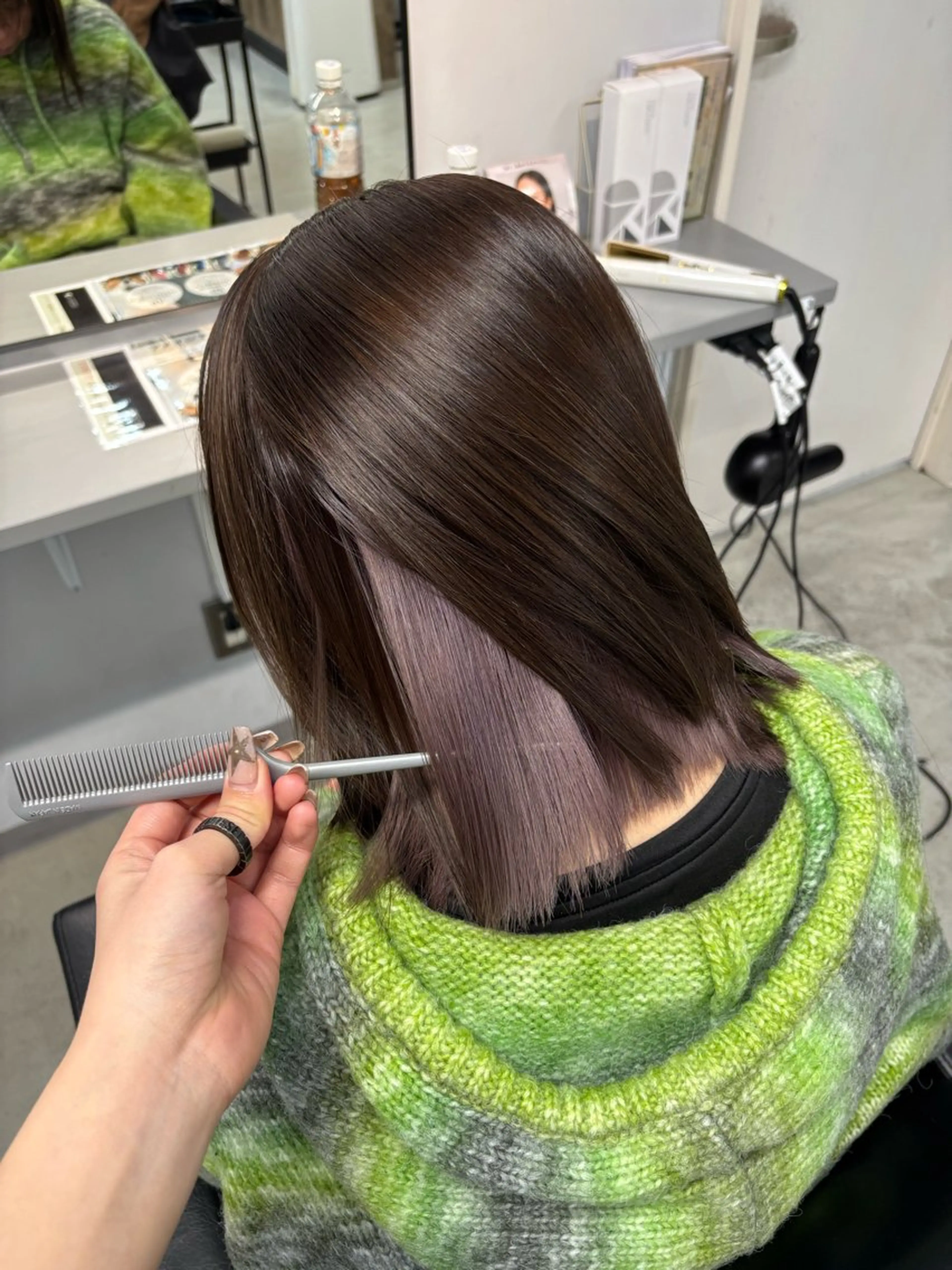 カラー ヘアカラー トリートメント かの／GiseL／ ハイトーン／ブリーチのヘアスタイル