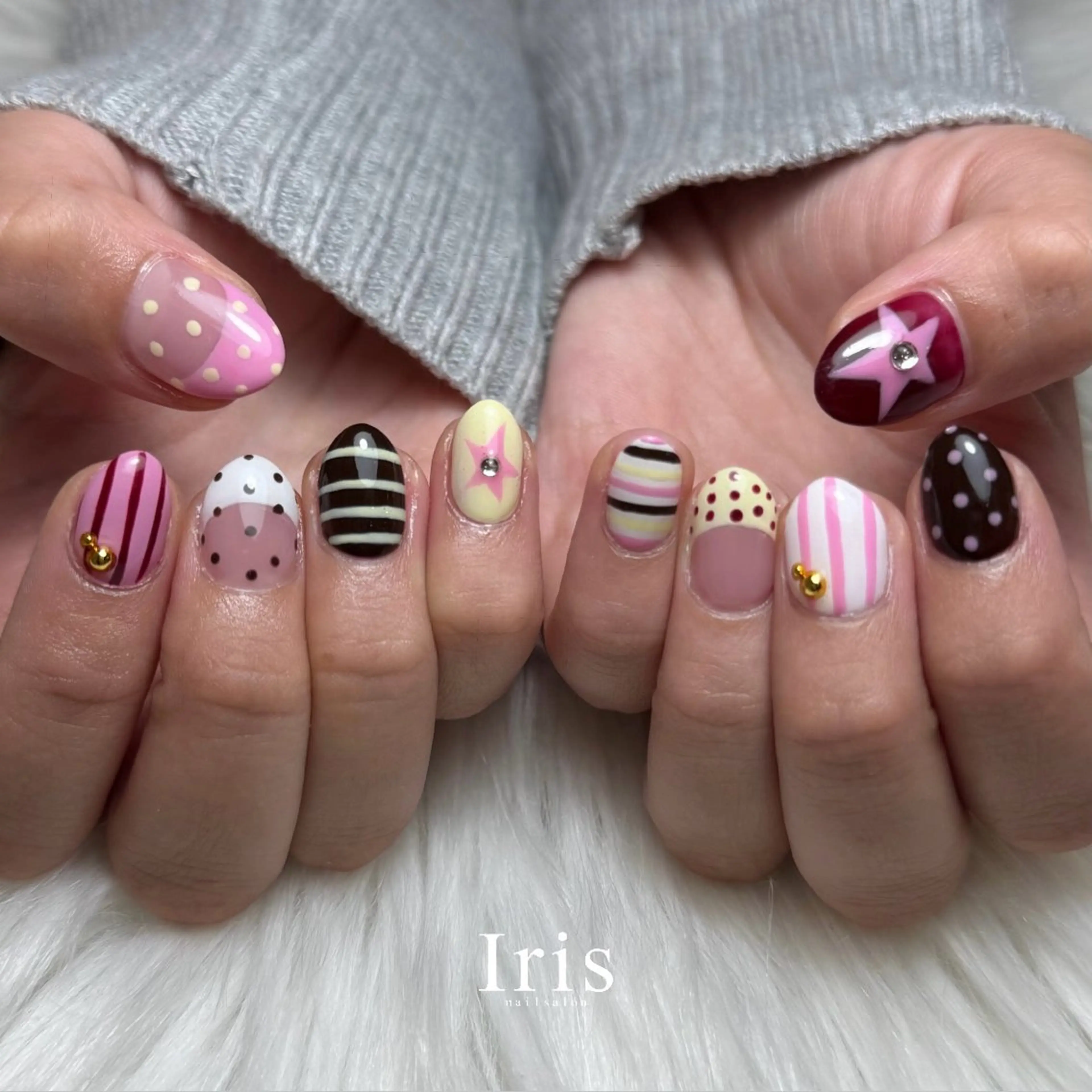 ネイル ハンドネイル Iris ayakaのネイルデザイン