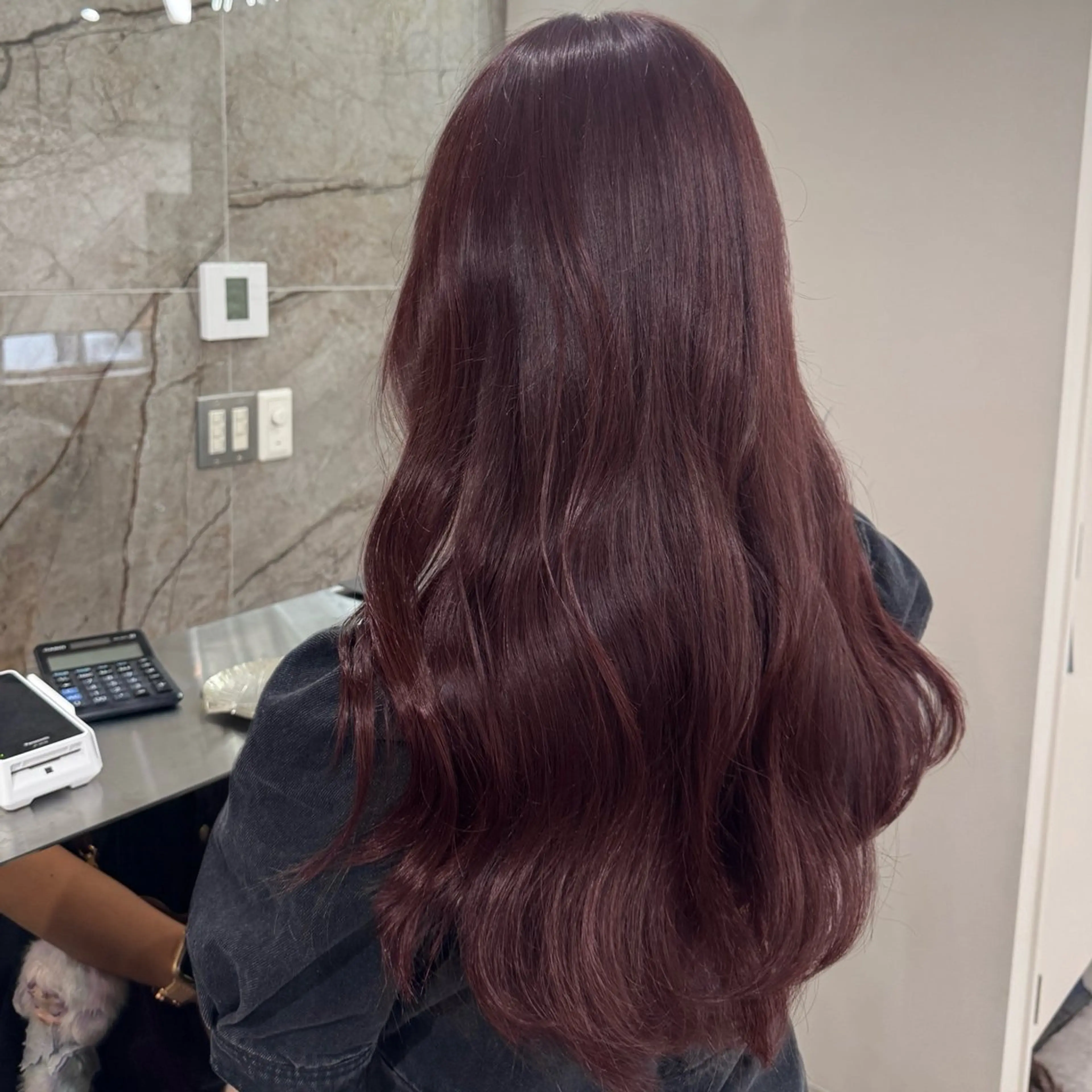 ロング カラー カット ヘアカラー トリートメント 🎀レイヤー×透明感 ×髪質改善🎀米田のヘアスタイル