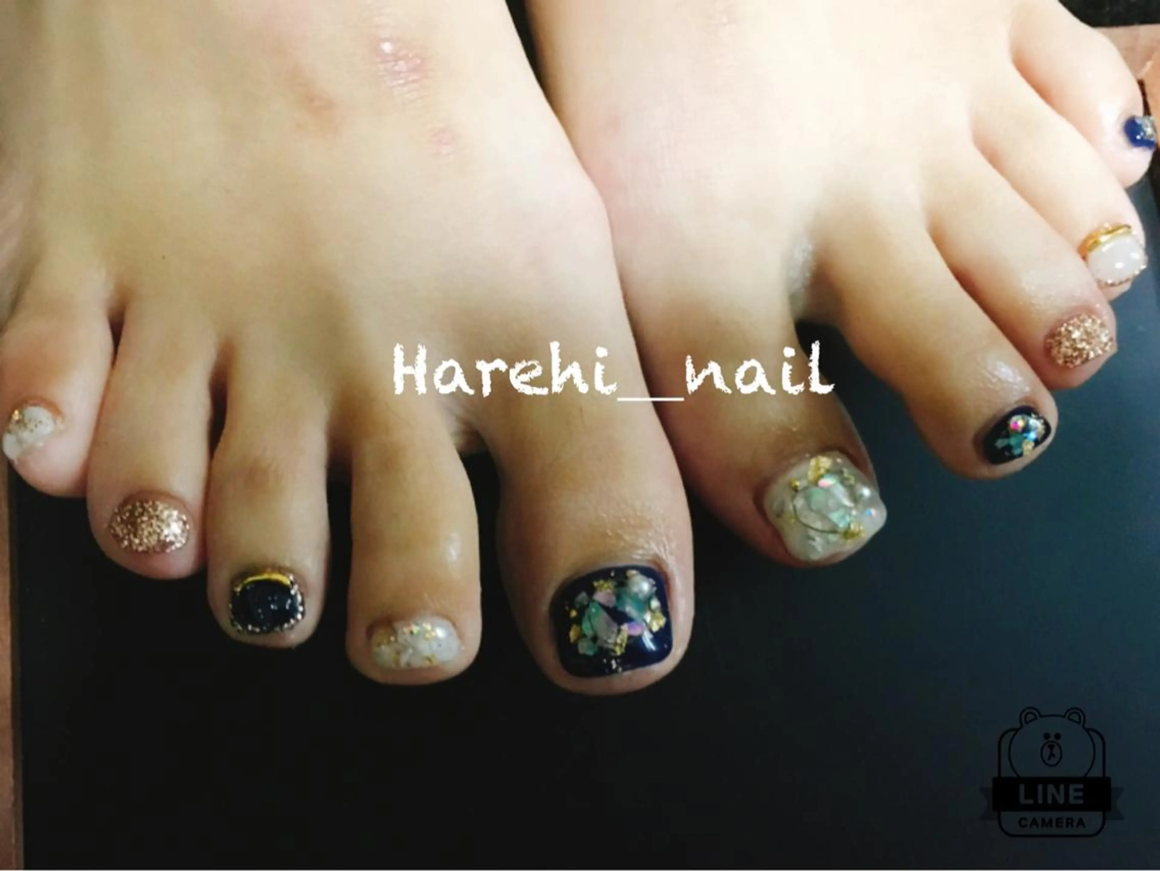 ネイル フットネイル Harehi_ nailのネイルデザイン