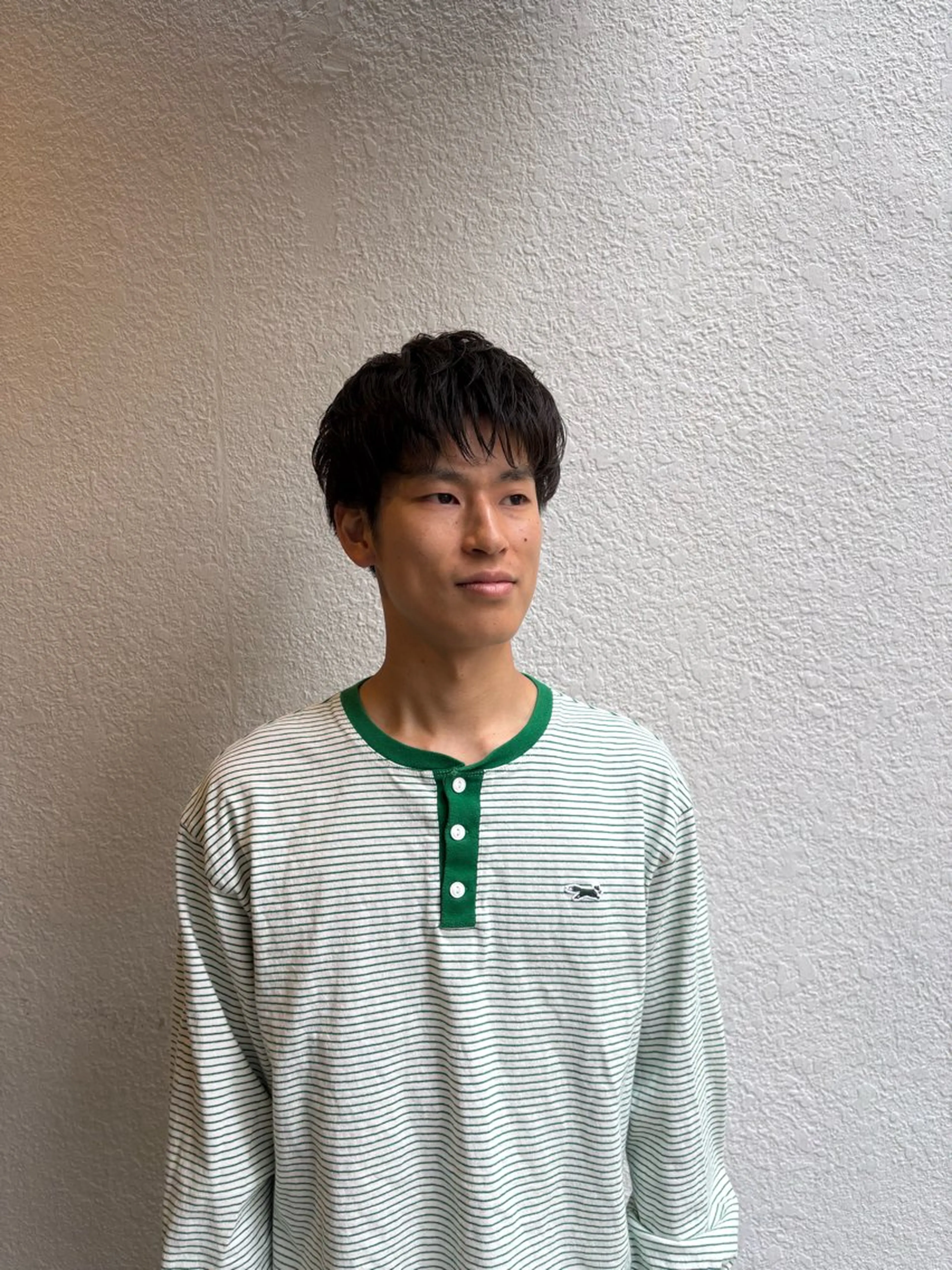 パーマ メンズ パーマ 透明感カラー♡はるか 髪質改善ボブレイヤーのヘアスタイル