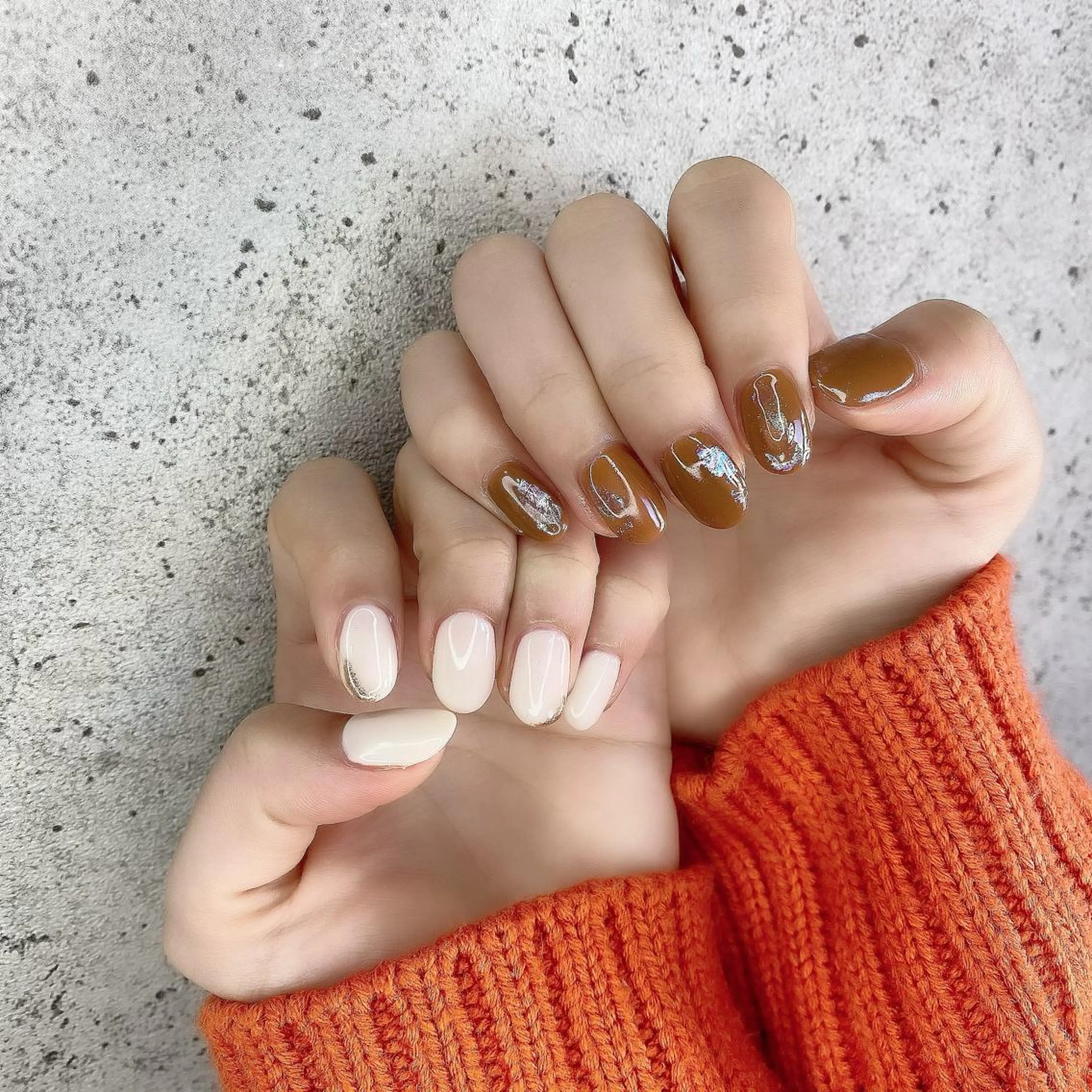 セミロング カラー パーマ ヘアアレンジ メンズ キッズ ネイル マツエク・マツパ ハンドネイル Salon Ｋのネイルデザイン