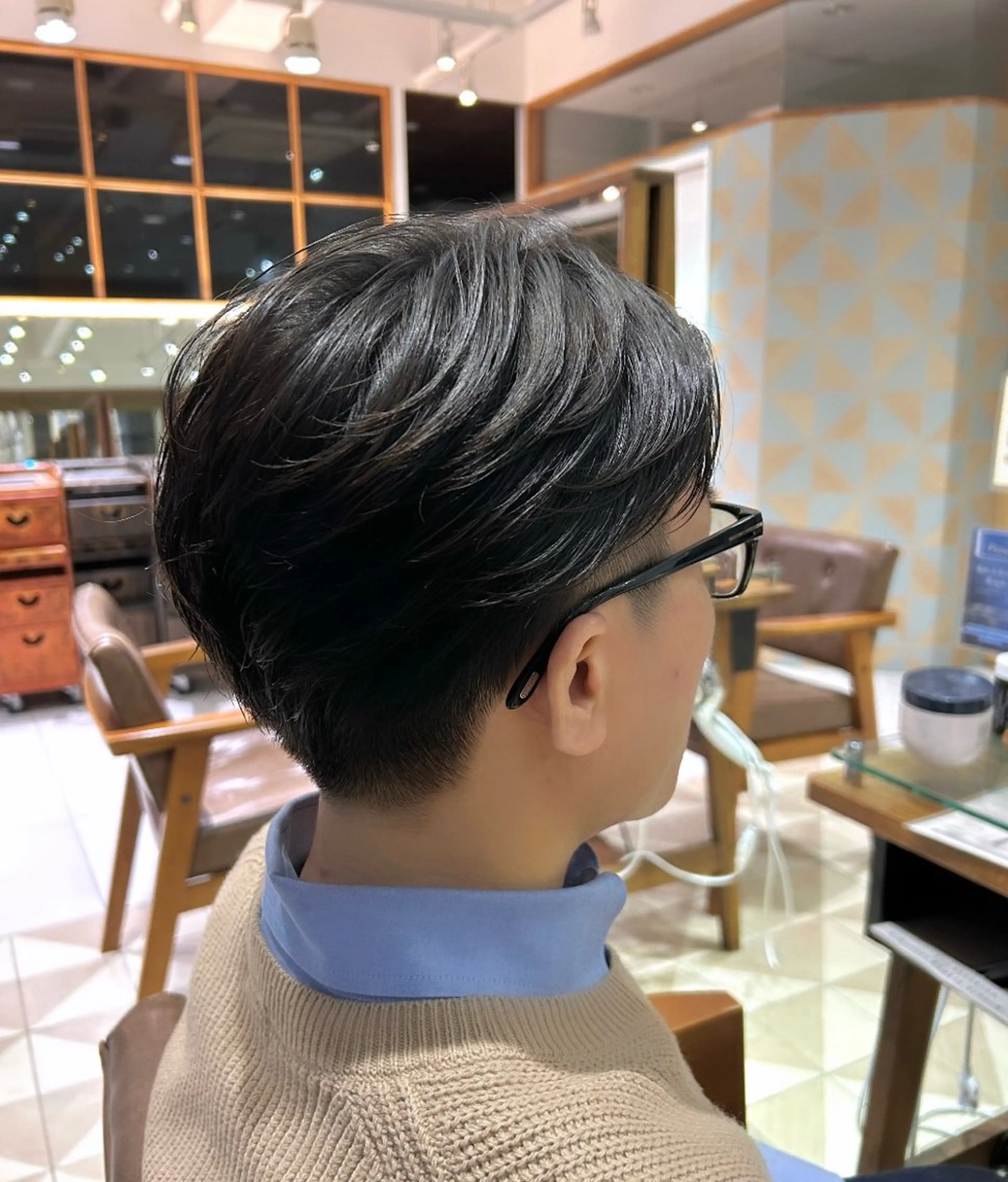 パーマ メンズ 吉水 彩乃 /ボブ/艶感カラーのヘアスタイル