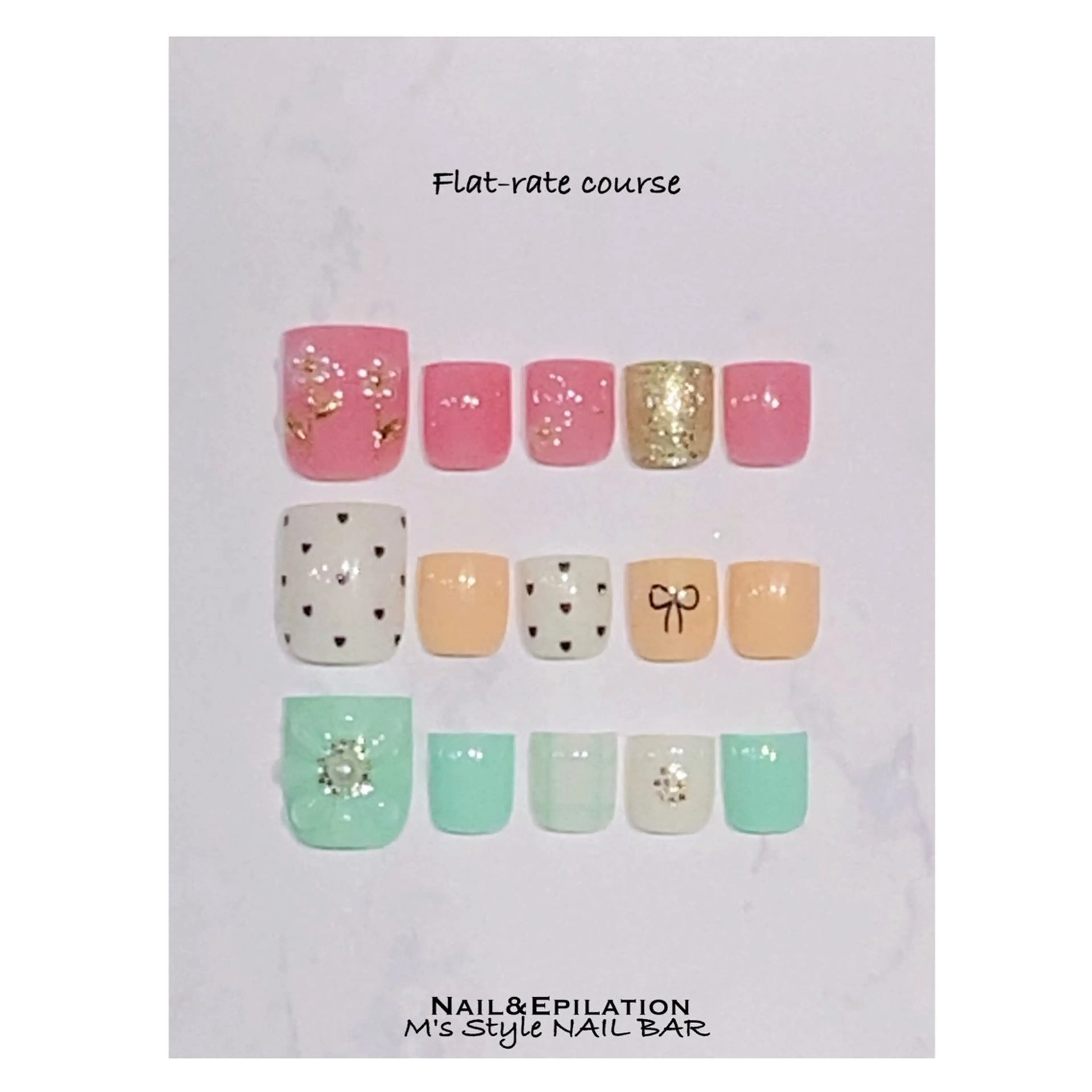 ネイル 成人式 フットネイル フレンチネイル ジェルネイル 韓国ネイル フットネイル M's Style NAIL BARのネイルデザイン