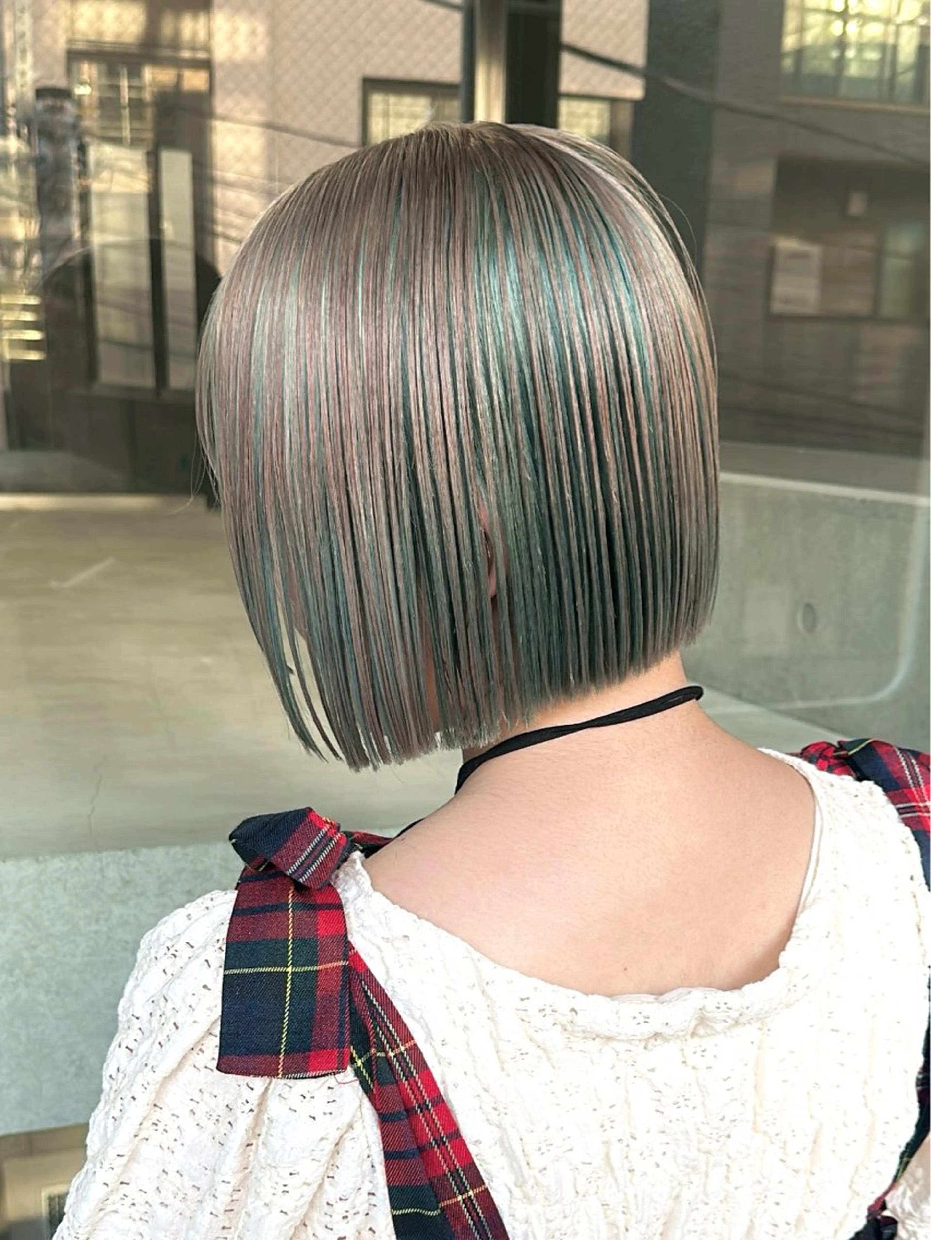 ショート カラー ササキカズマ〻透明感 〻色落ち〻赤み消しのヘアスタイル