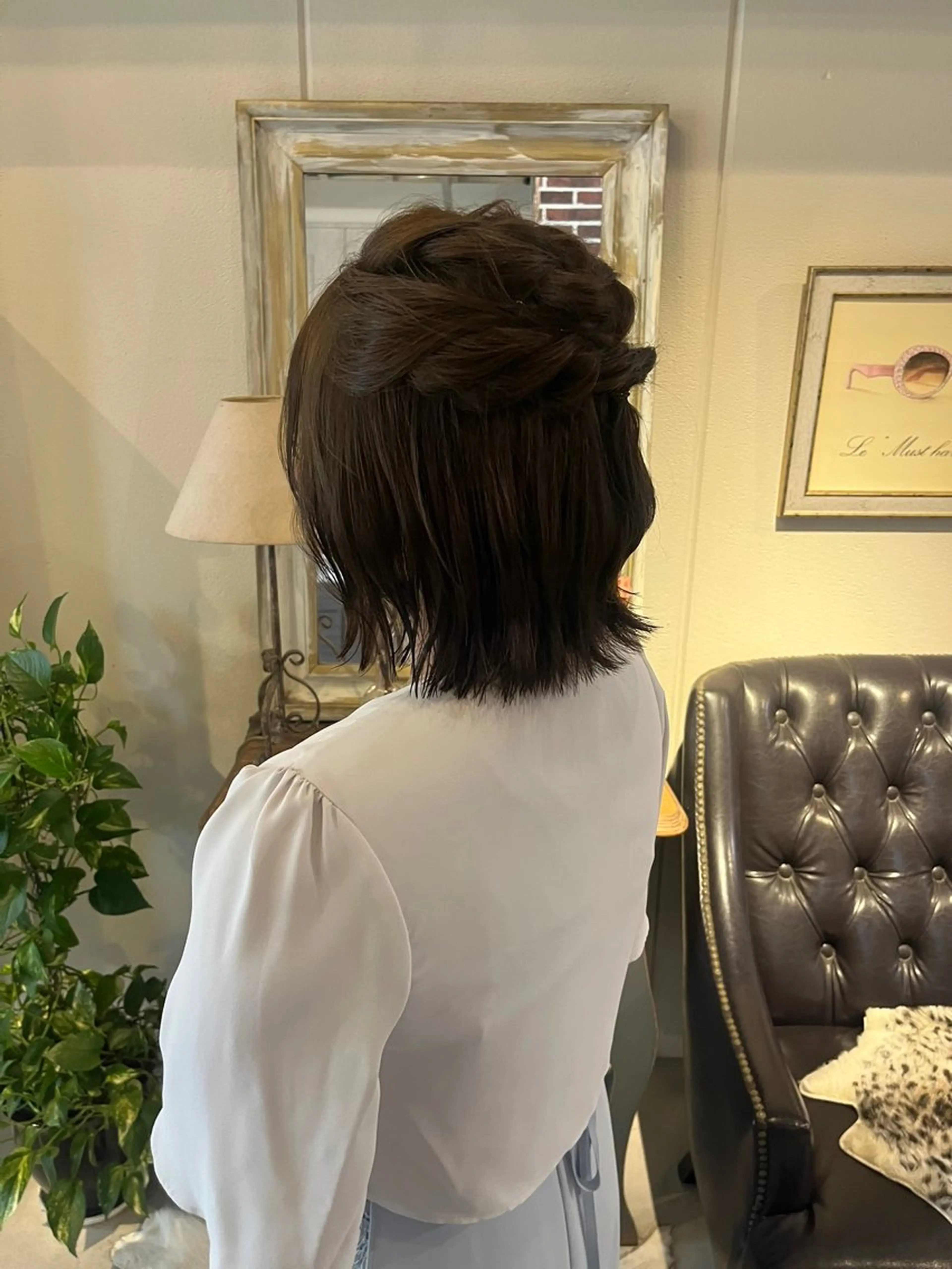 ヘアアレンジ ボブ イイダ ヒナのヘアスタイル