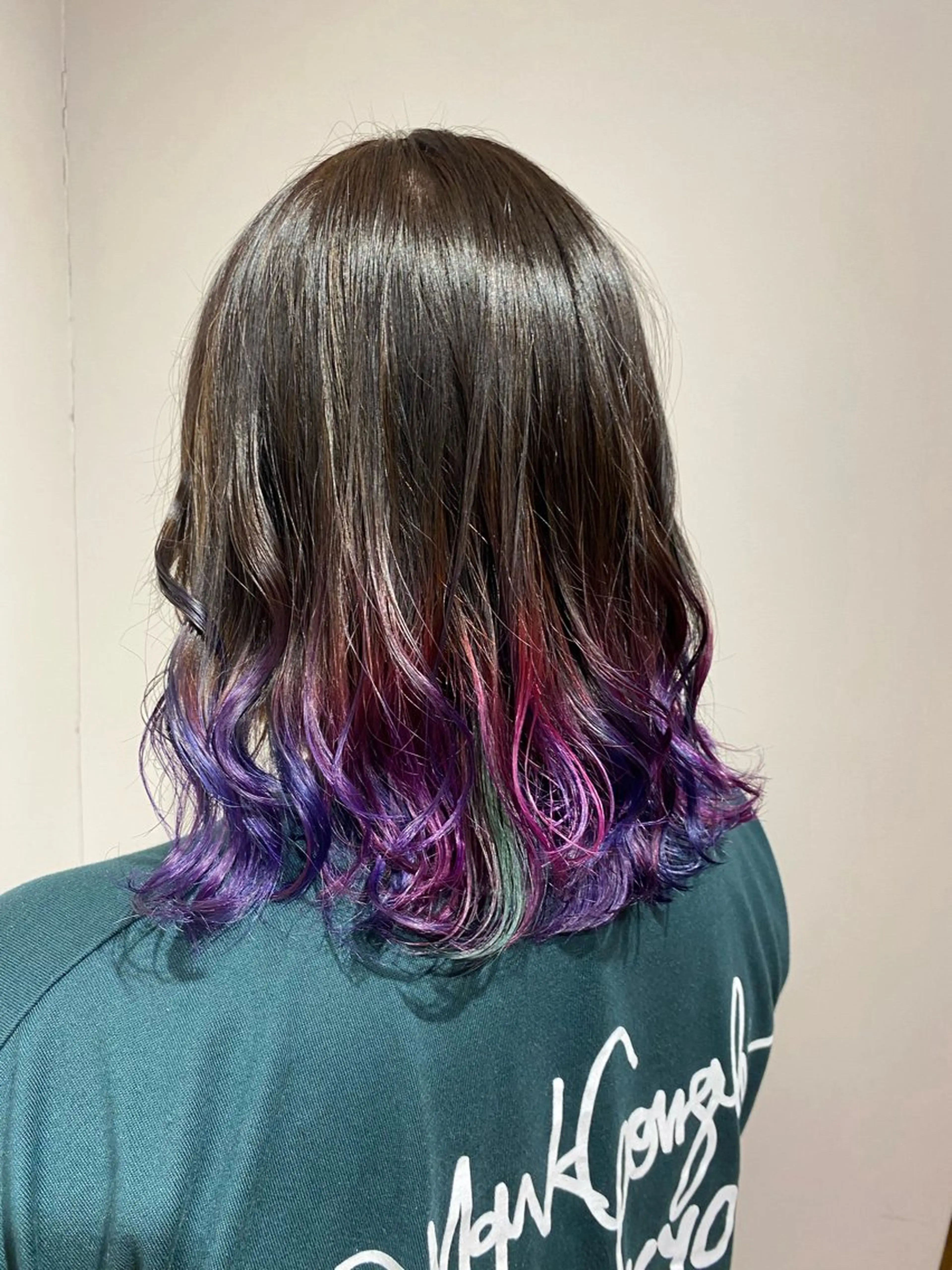 ミディアム ヘアカラー 暖色系カラー まおのヘアスタイル