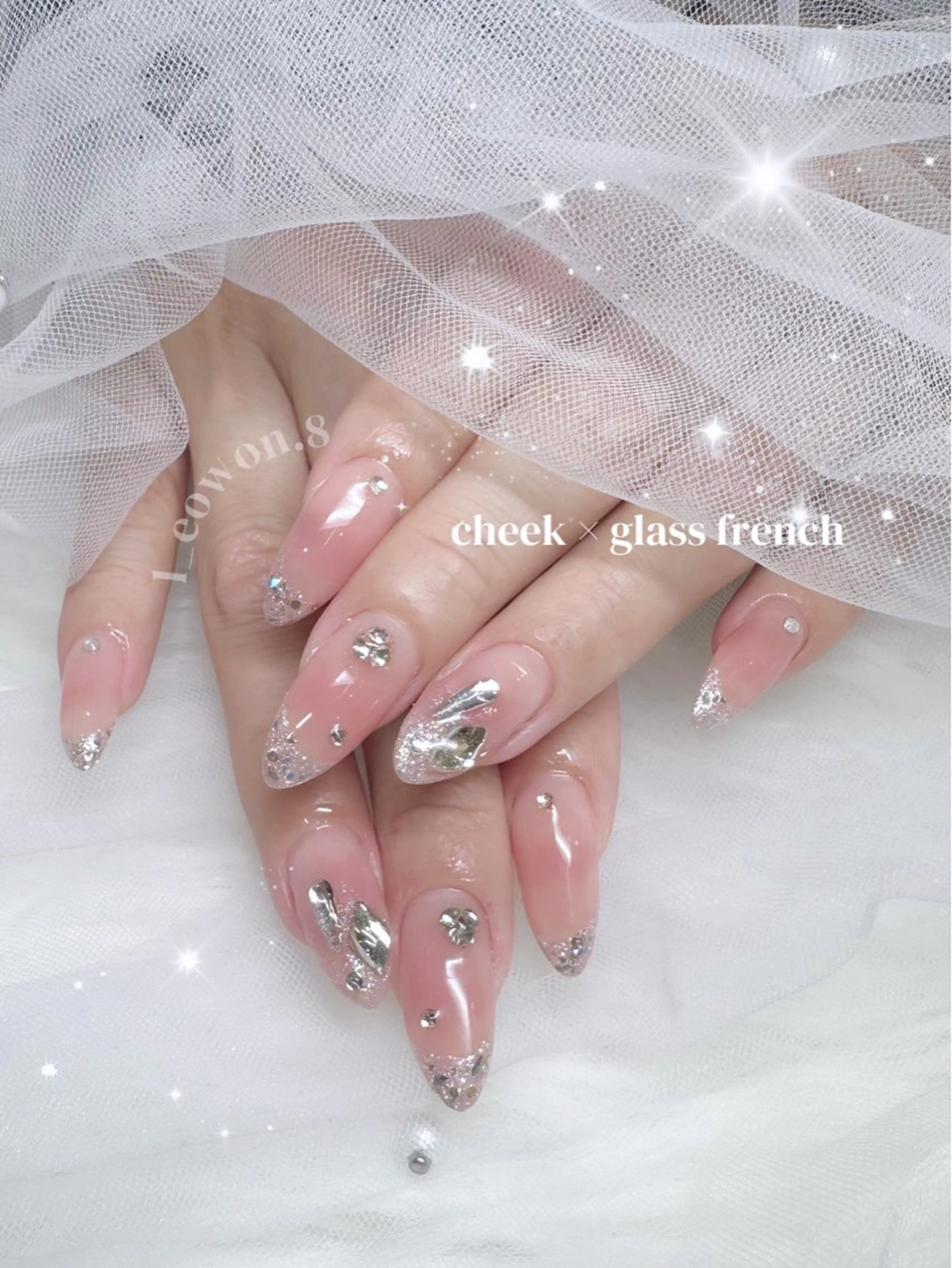 ネイル ハンドネイル NON🎀韓国 シンプルワンホン🎀のネイルデザイン