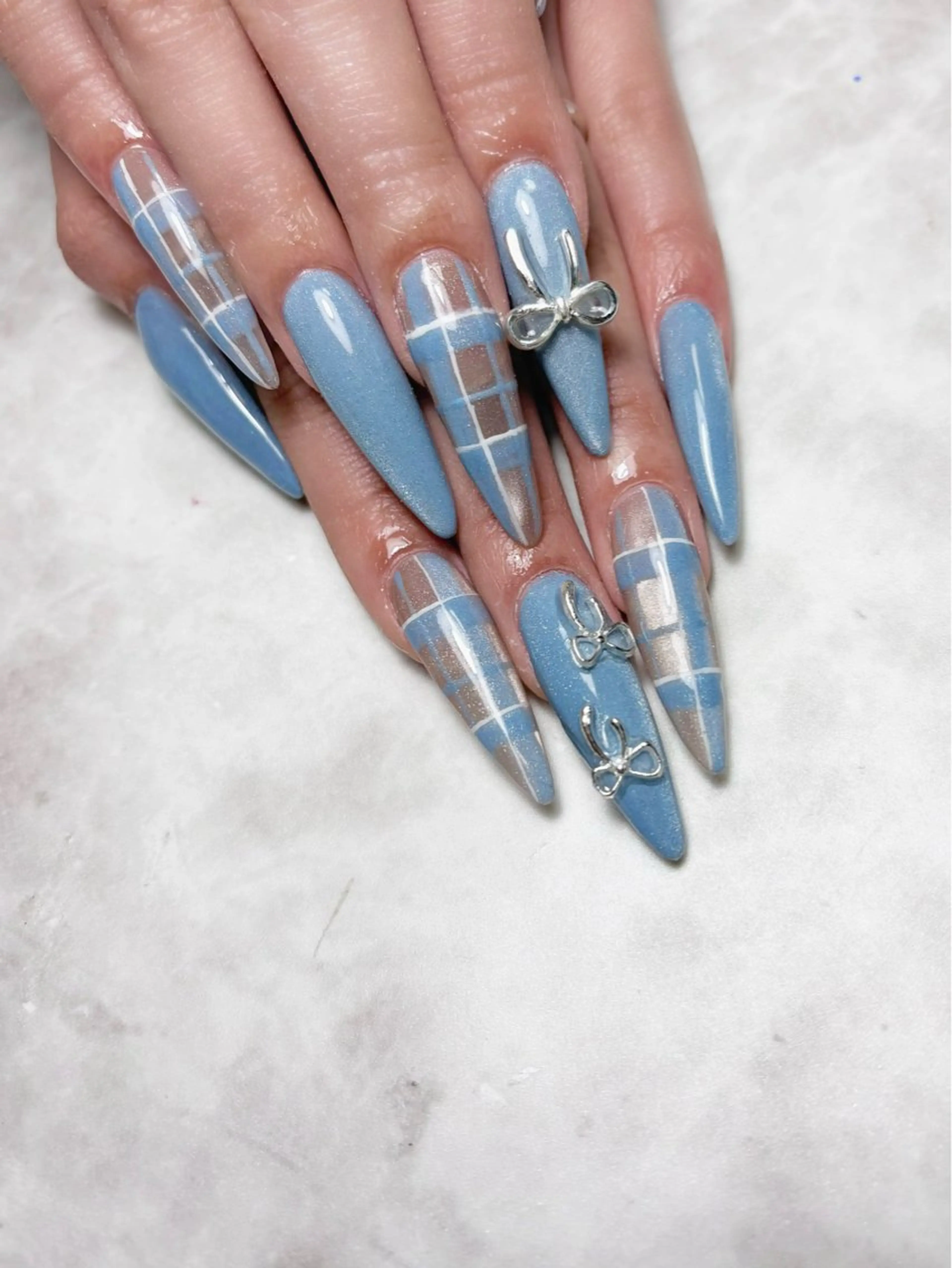 ネイル マグネットネイル スカルプネイル Nailsalon E's cafeのネイルデザイン